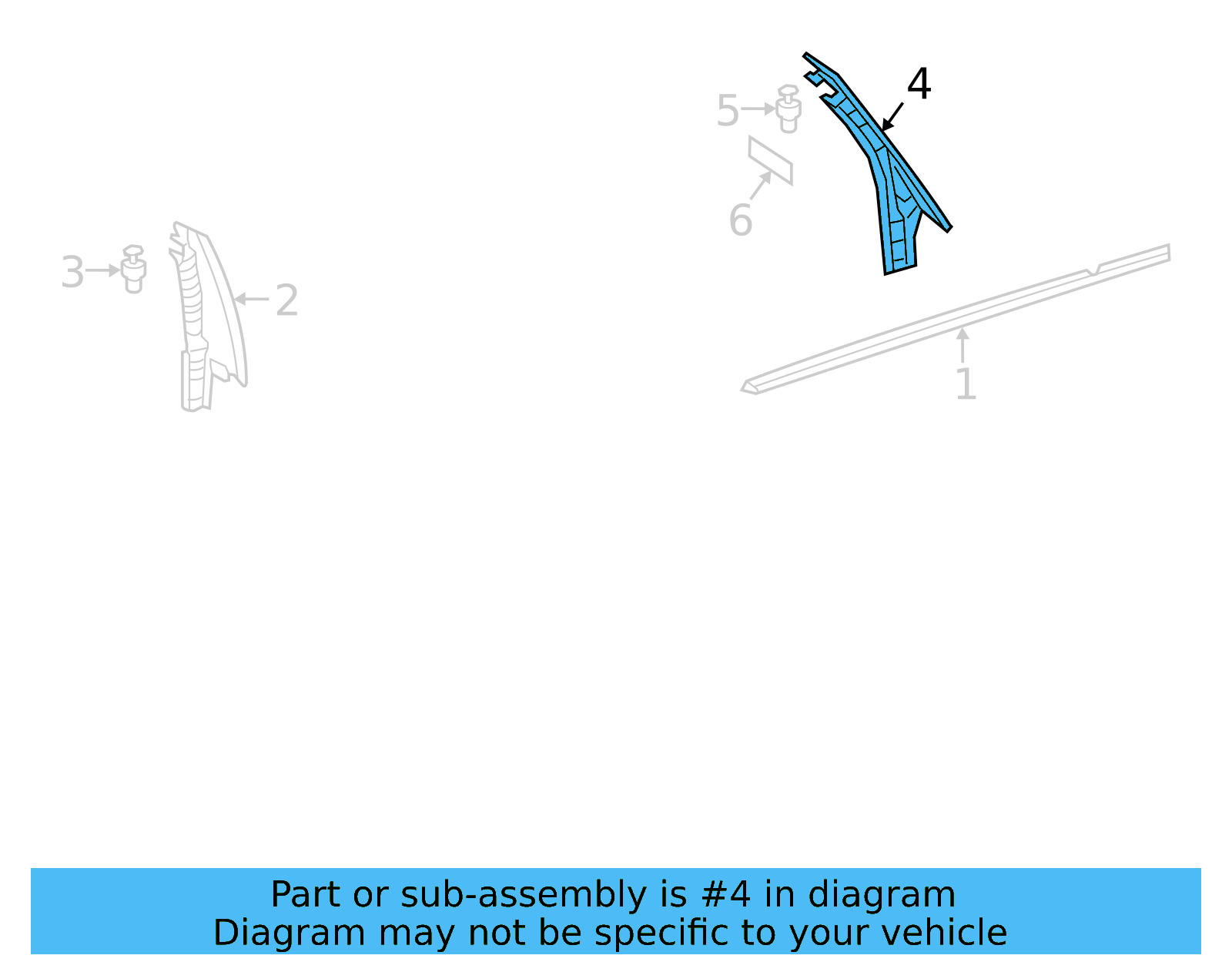 Rear Trim 17A-839-904-B-9B9 - View 4