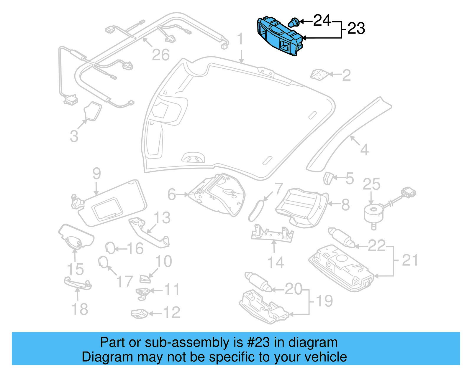 Reading Lmp Assembly 1C0-951-171-C-Y20