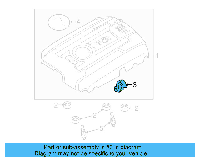 Engine Cover Connector 06J-103-226-A - View 7