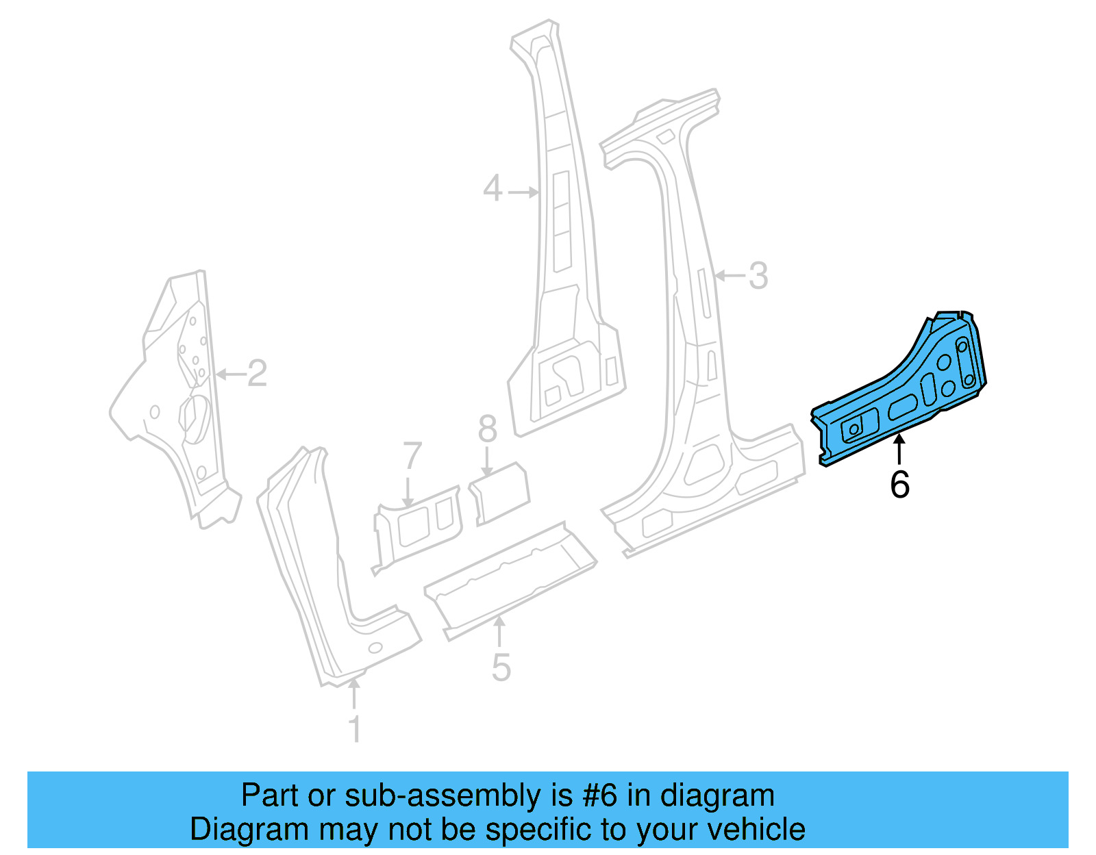 Inner Rocker 3C4-809-511 - View 9