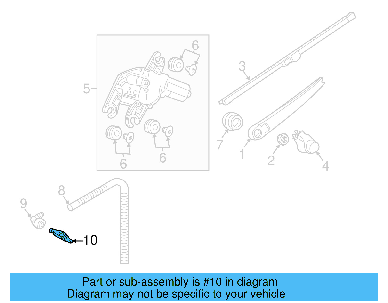 Washer Nozzle 510-955-993 - View 4