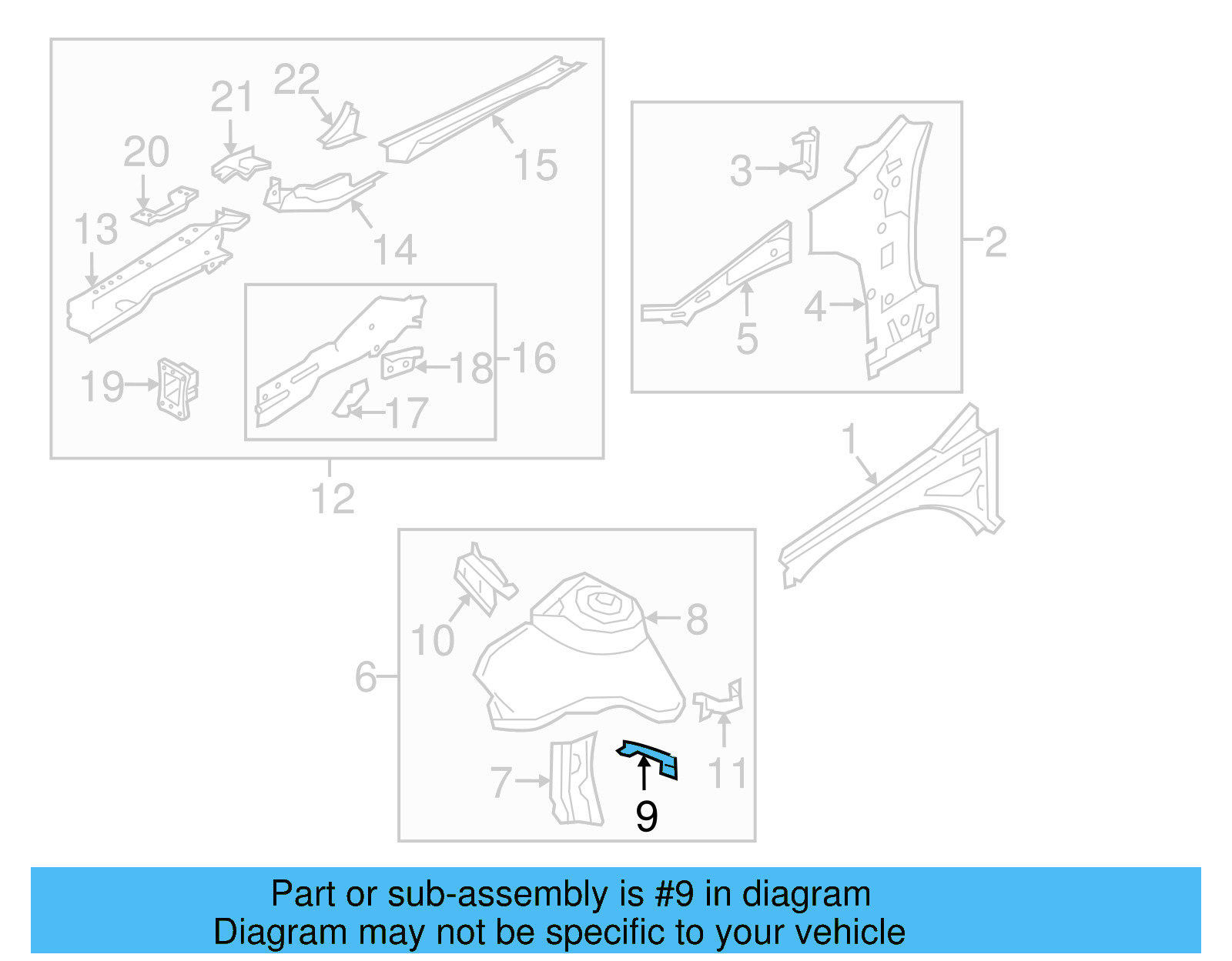 Lower Bracket 5Q0-121-409-A - View 6