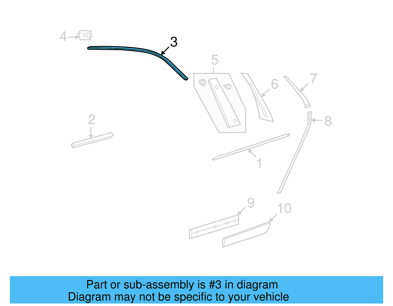 Frame Trim 3D7-839-542-D-7Z7 - View 2