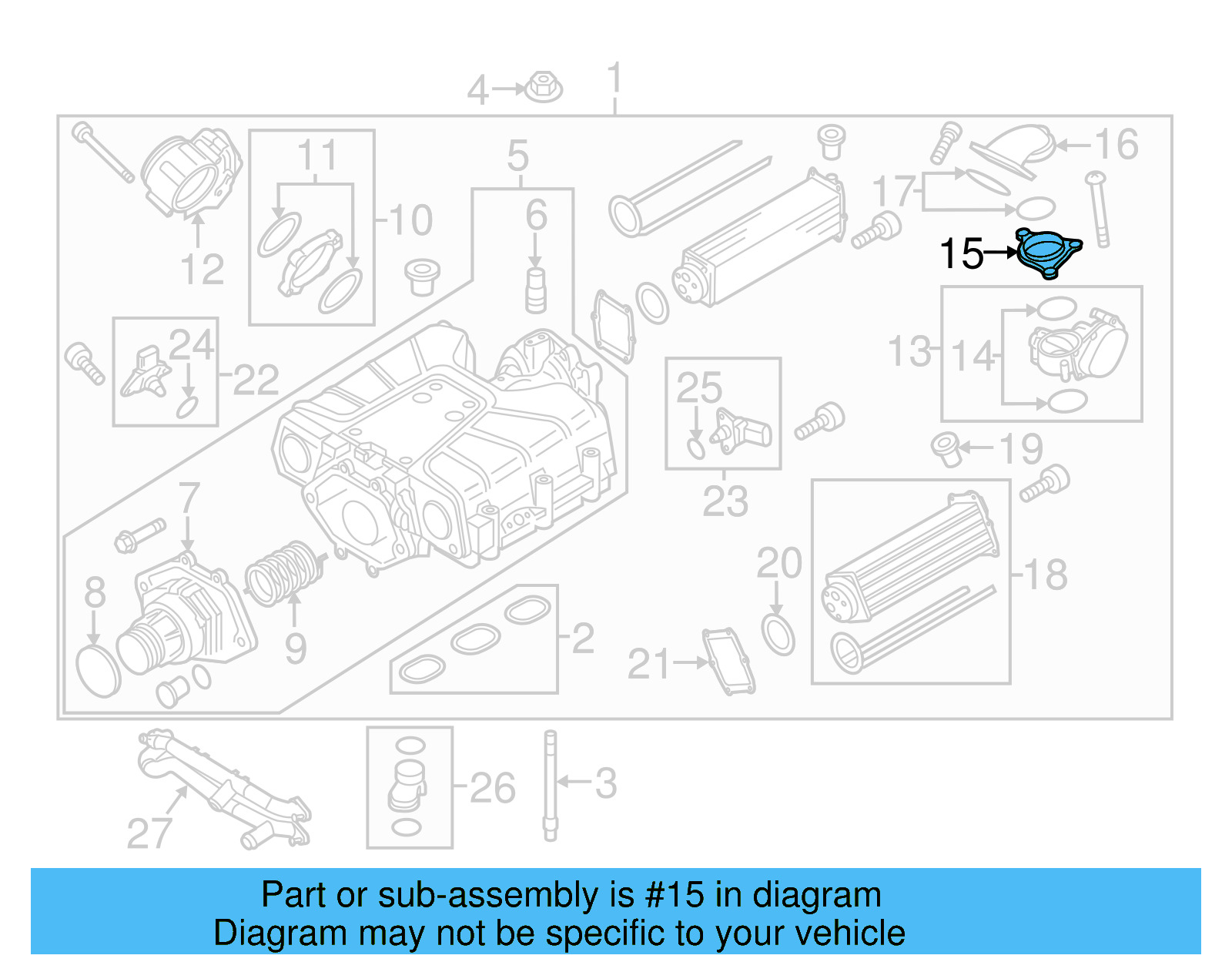 Fuel Injection Throttle Body Spacer 06E-145-175-A - View 4