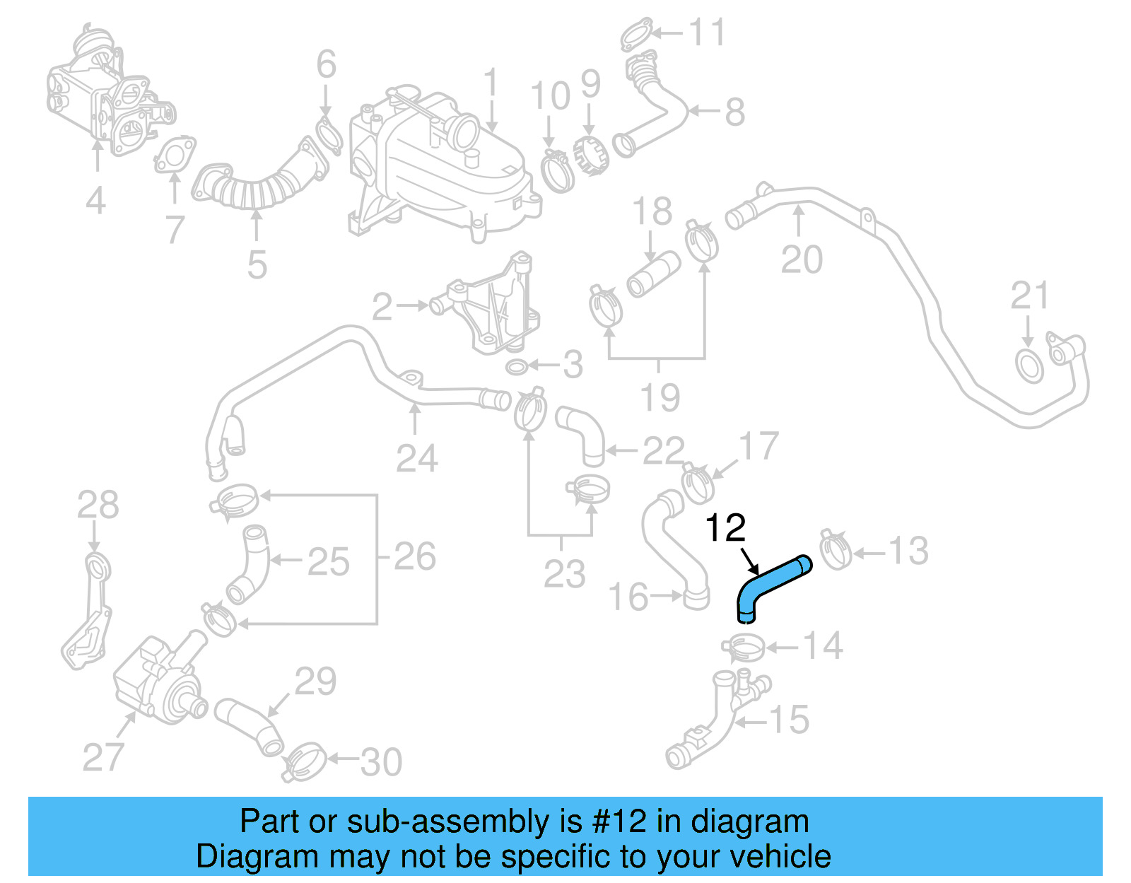Outlet Hose 059-121-061-F - View 2
