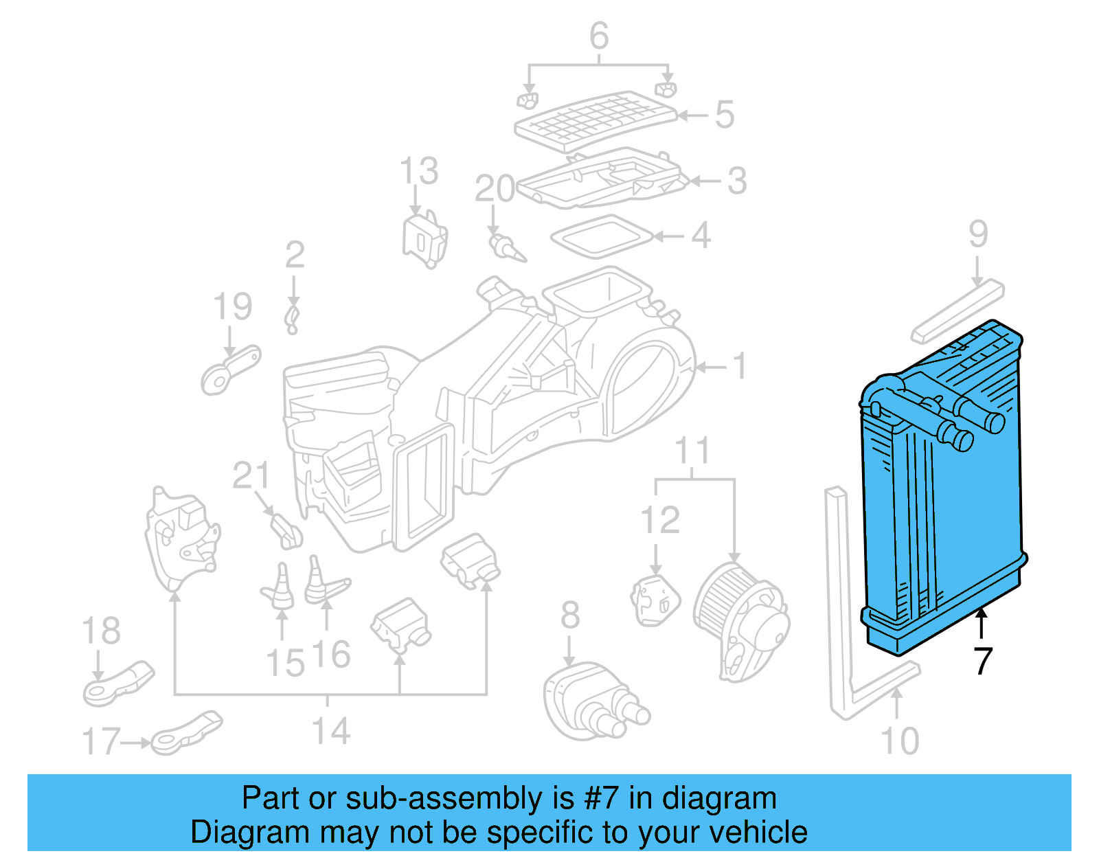 Heater Core 8D1-819-030-B - View 11