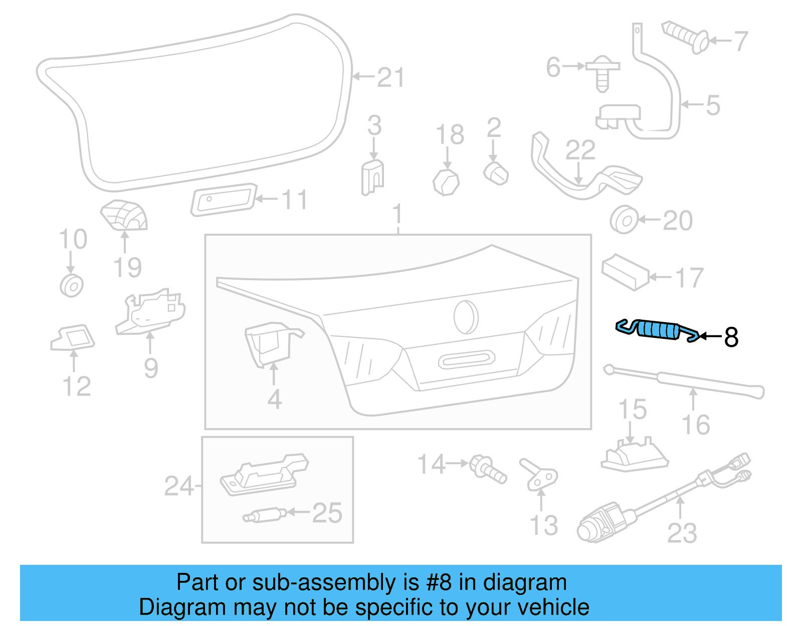 Deck Lid Hinge 5C6-827-665-B
