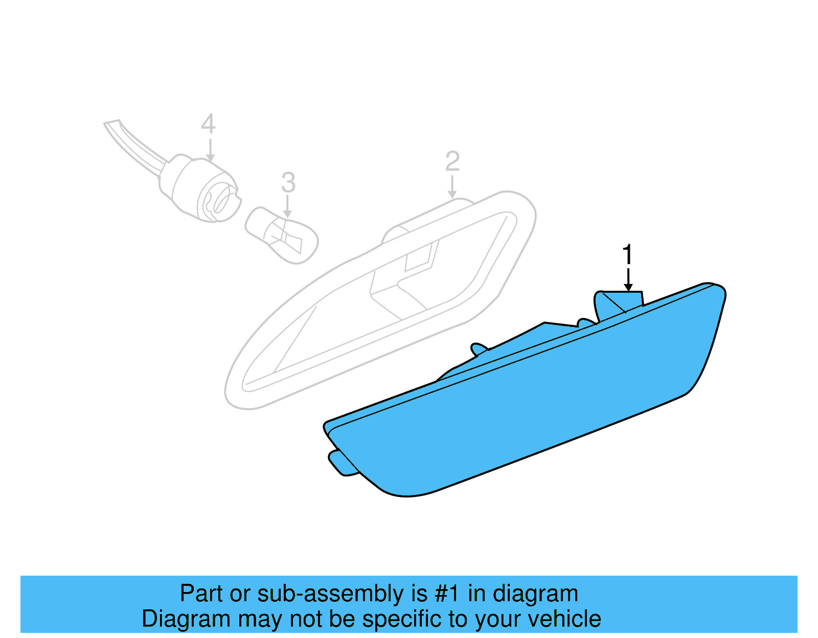 Side Marker Lamp 1Q0-945-072-C - View 5