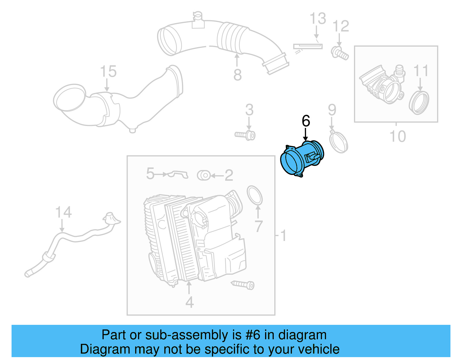 Mass Air Flow Sensor 059-906-461-N - View 10