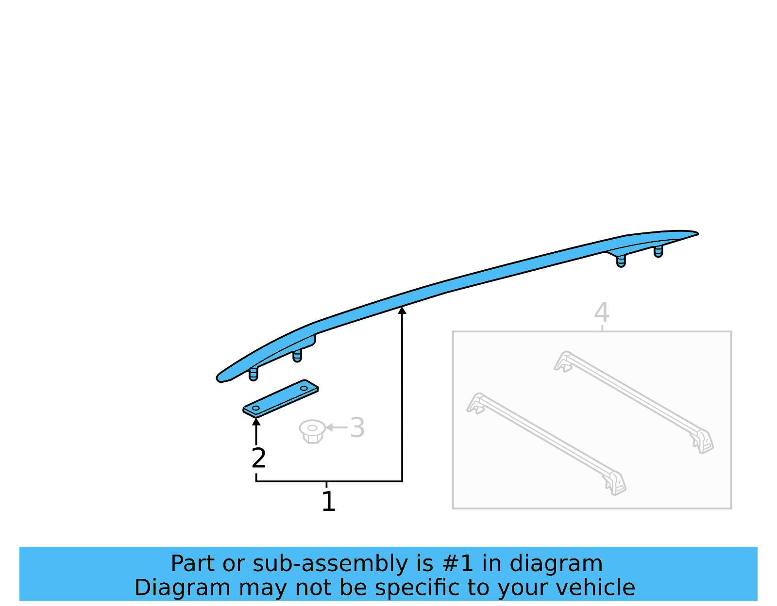 Roof Rail 3CM-860-034-KW1 - View 7