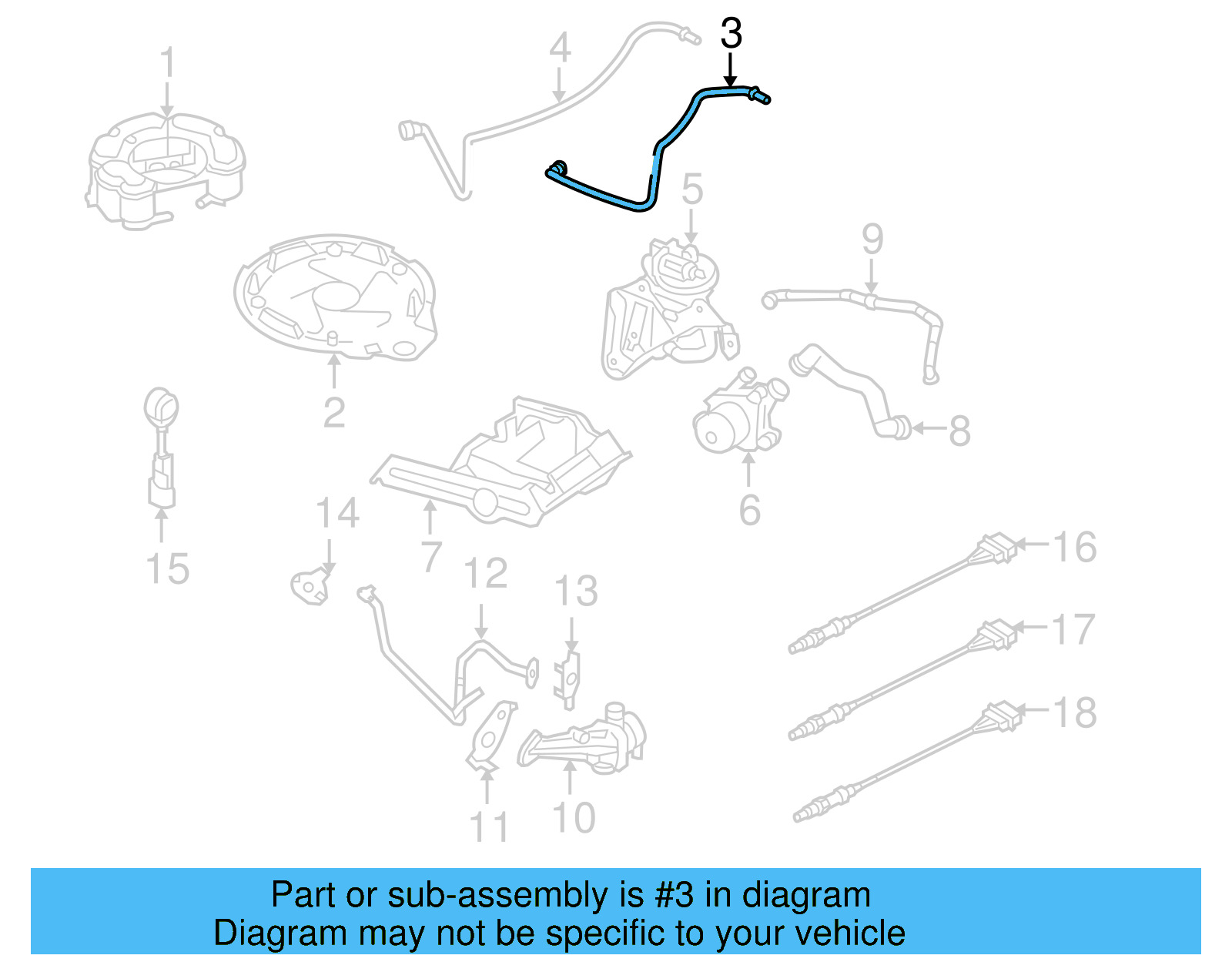 Breather Tube 1K0-201-160-AL - View 8