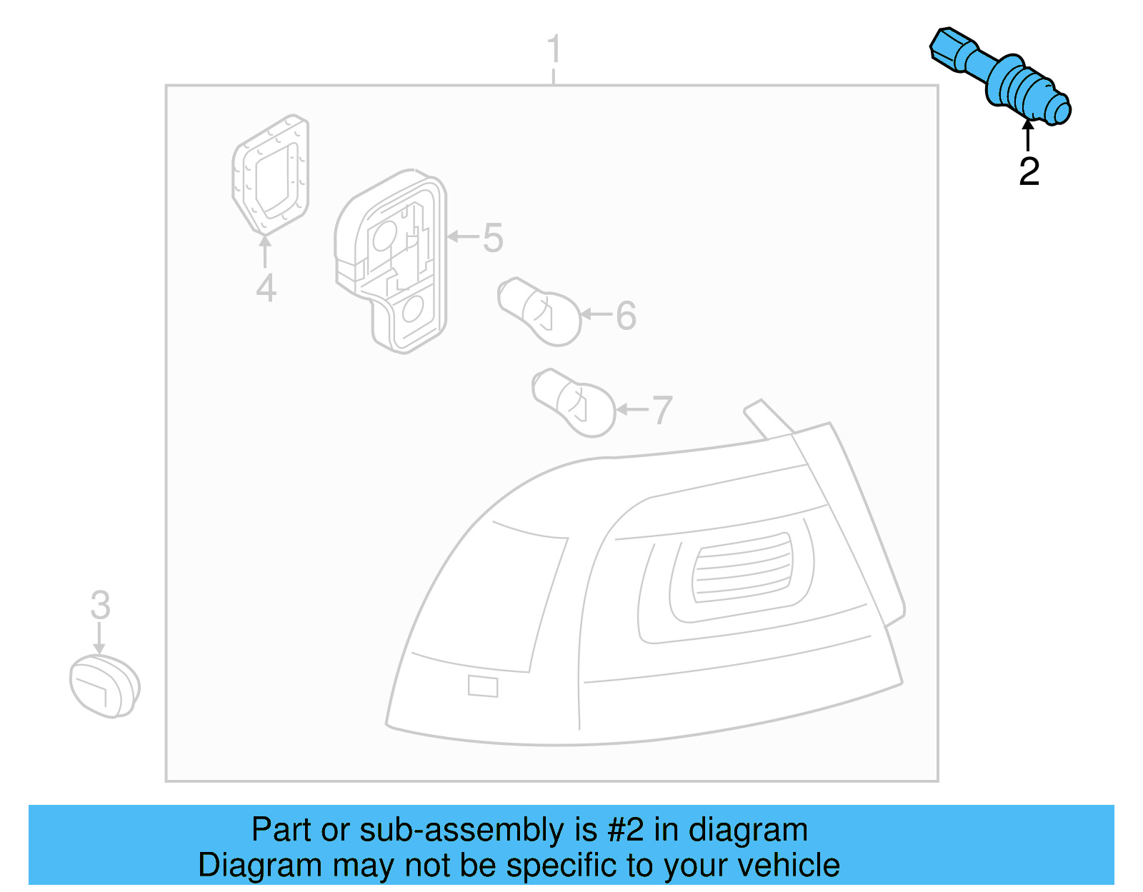 Tail Lamp Assembly Fastener 7P6-945-300-A - View 17
