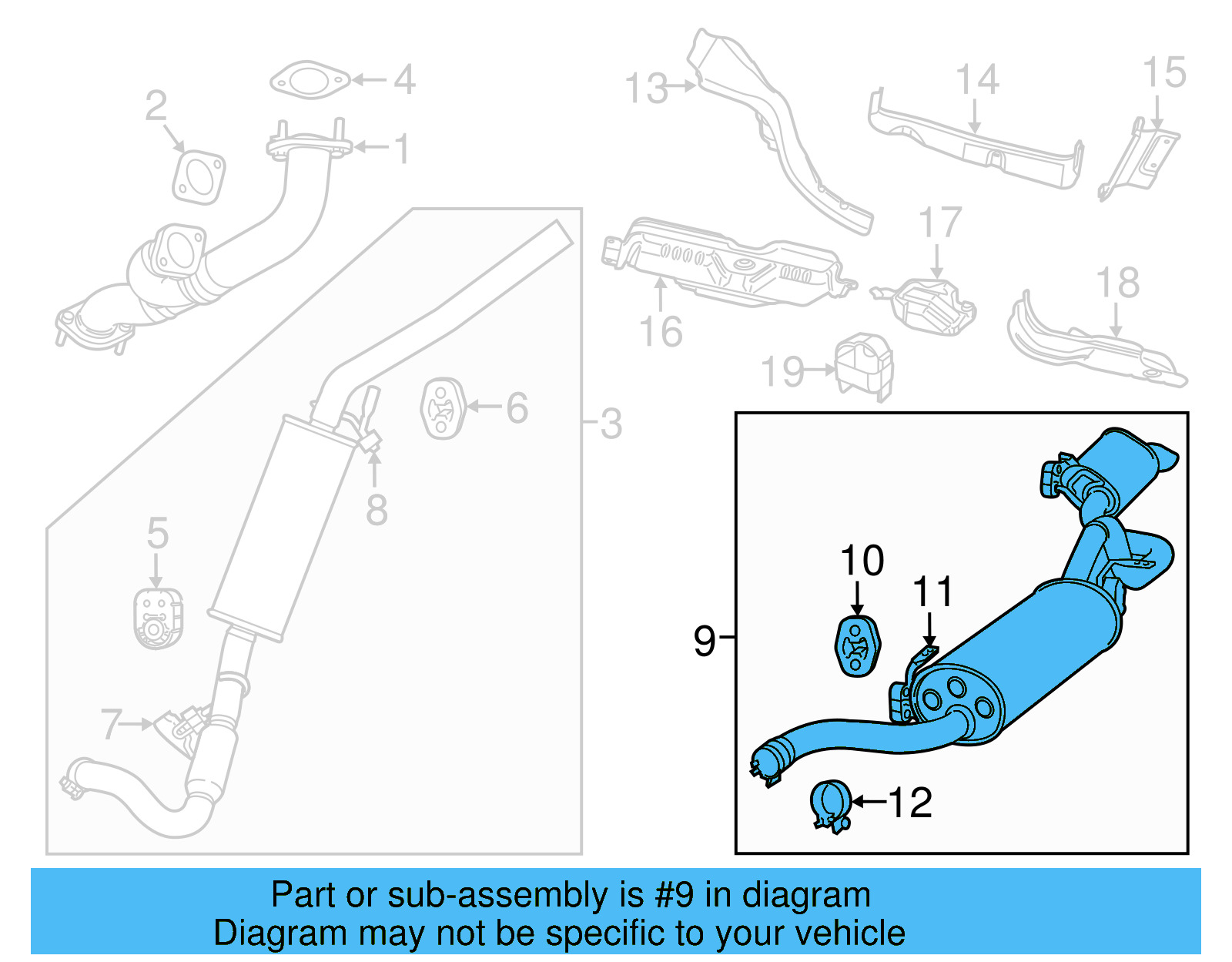 Muffler & Pipe 7B0253609F - View 5