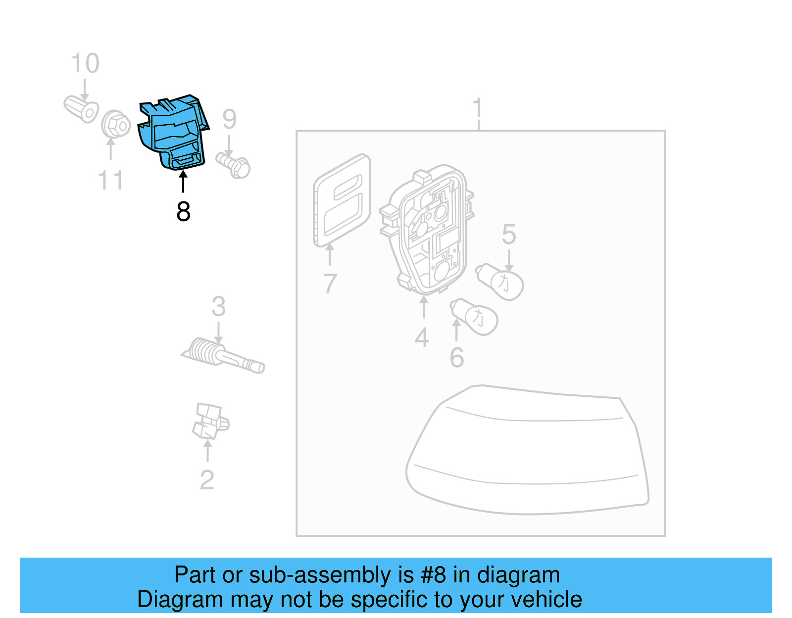 Guide Bracket 5K6-807-394-A - View 9