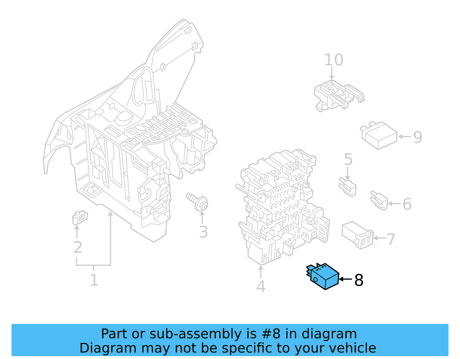 Accessory Power Relay 3CN-907-413 - View 7