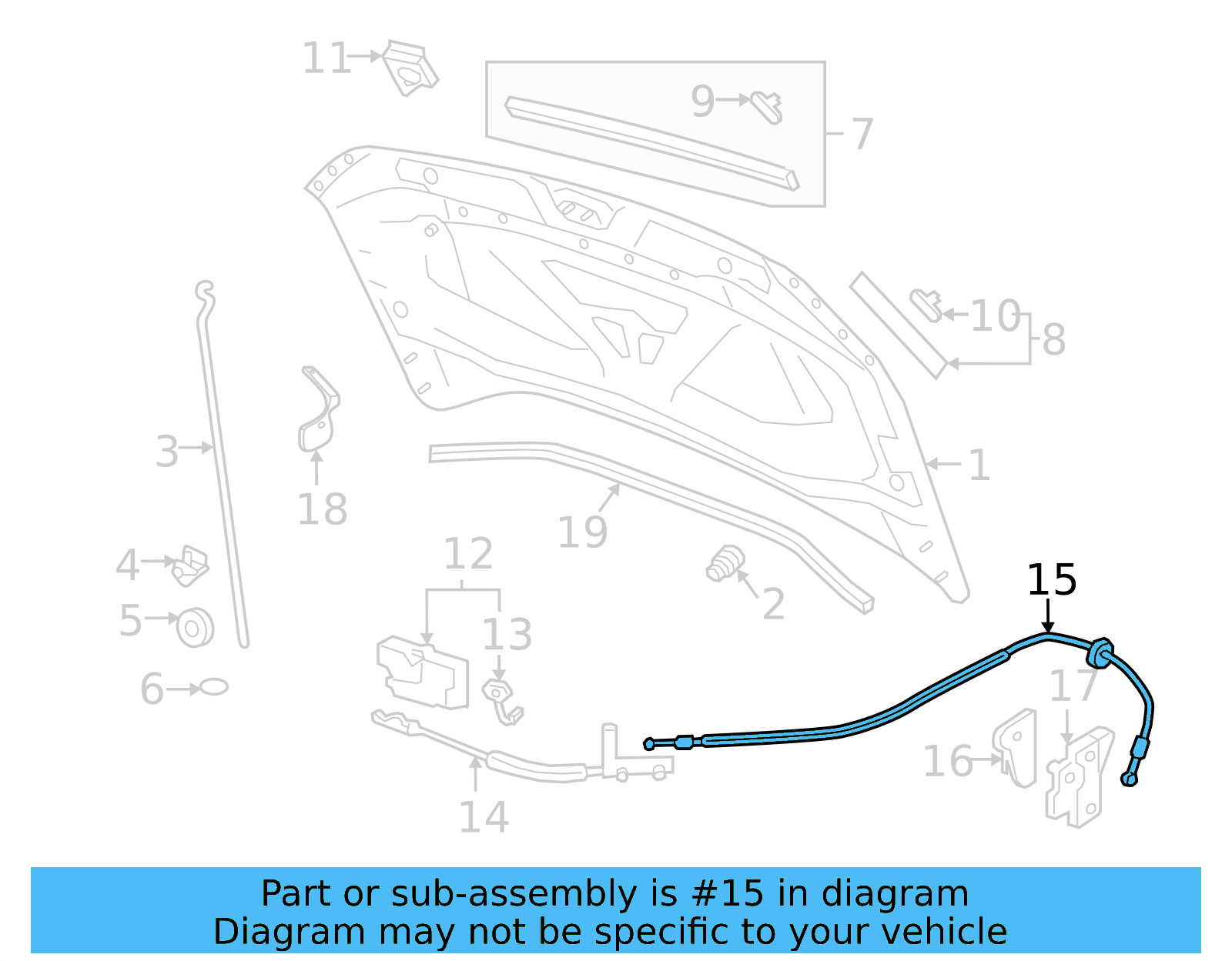 Release Cable 2GJ-823-535-B - View 4
