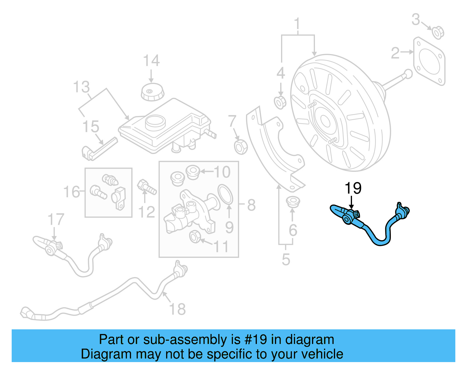 Vacuum Tube 5Q0-612-041-AH - View 2