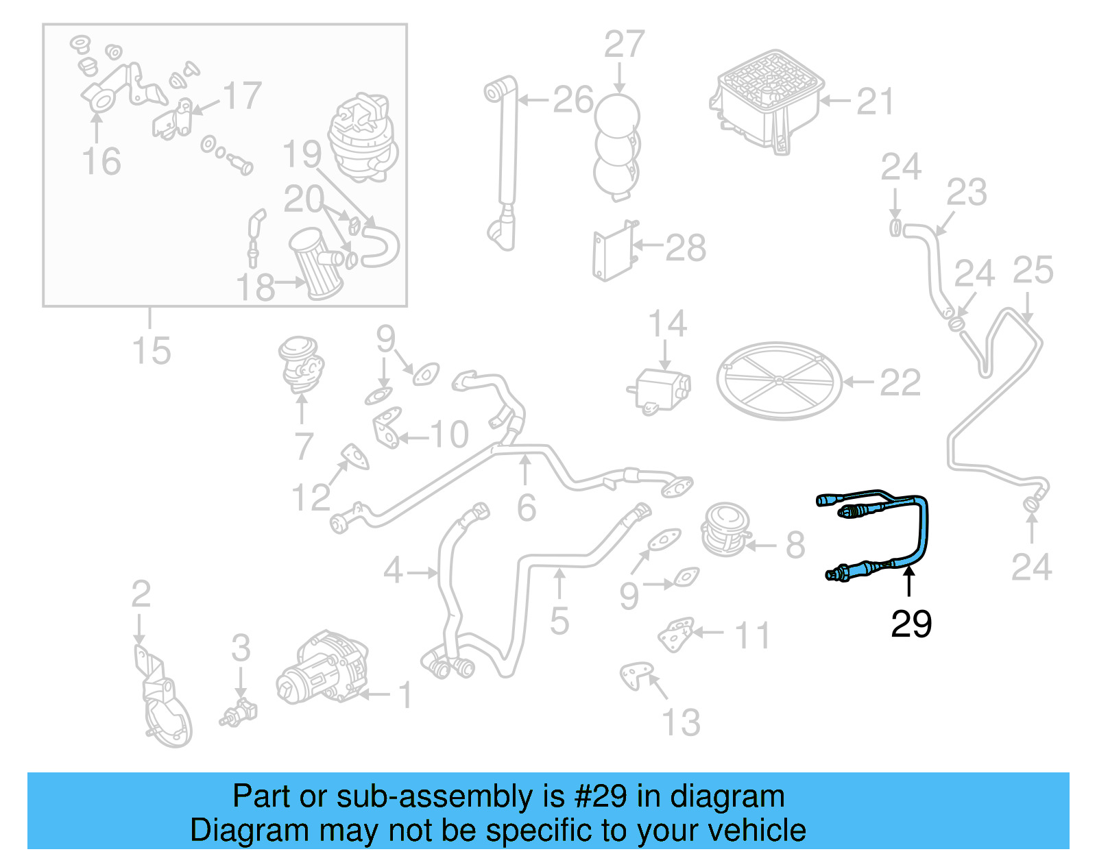 Oxygen Sensor 1K0-998-262-AB - View 10