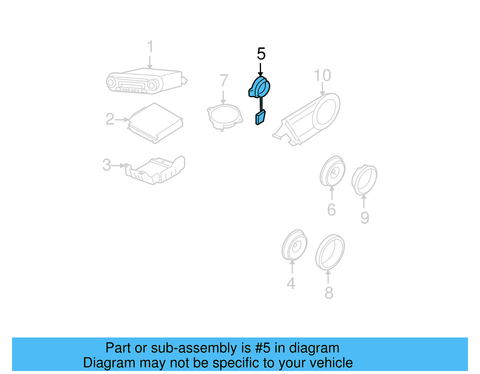 Inst Panel Speaker 1C0-035-411-C - View 14