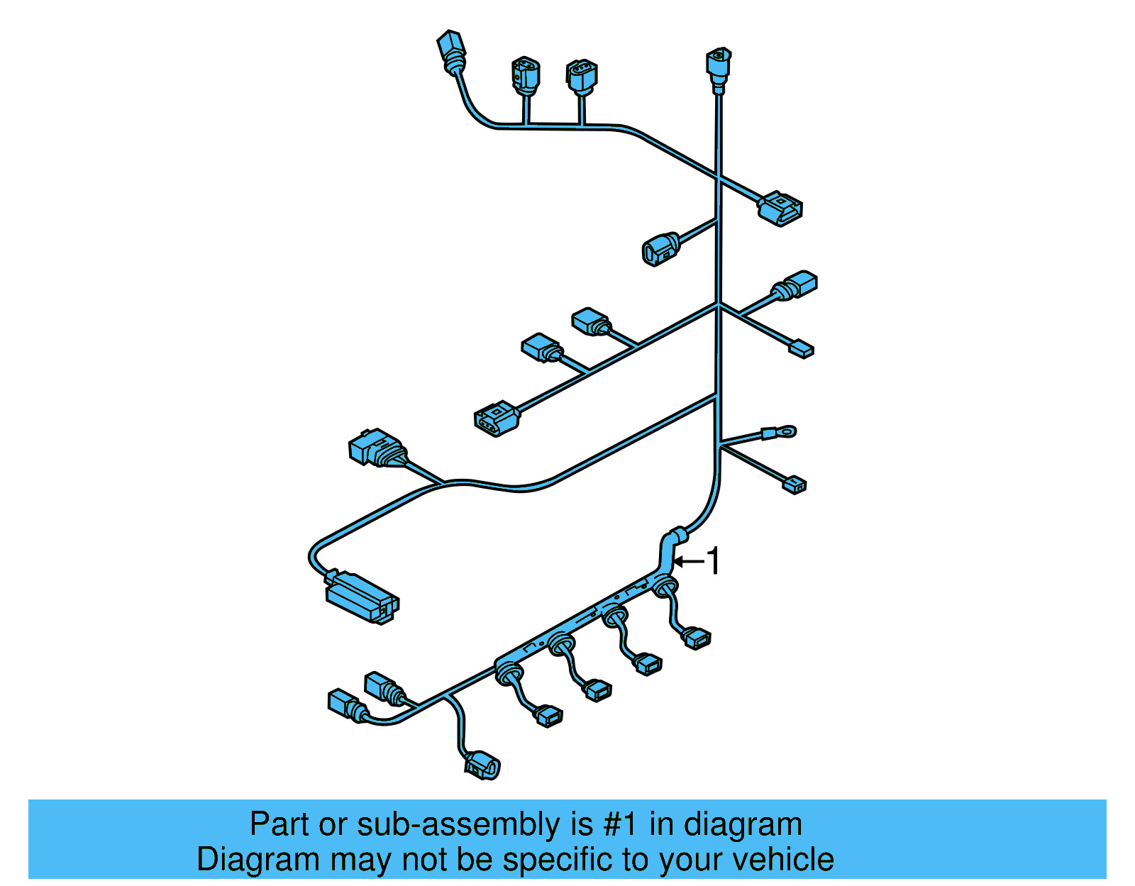 Engine Harness 06F-972-619-BG - View 3