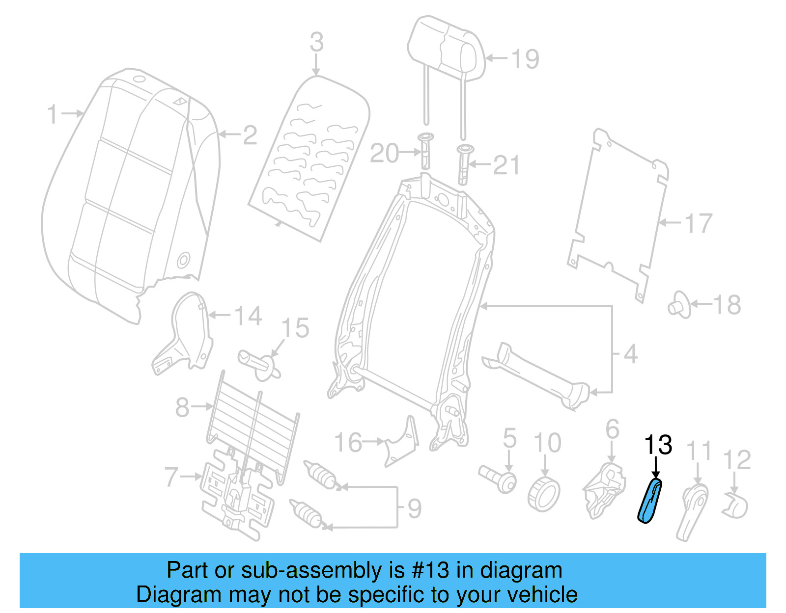 Adjust Lever 5N0-881-236-D-31X - View 6