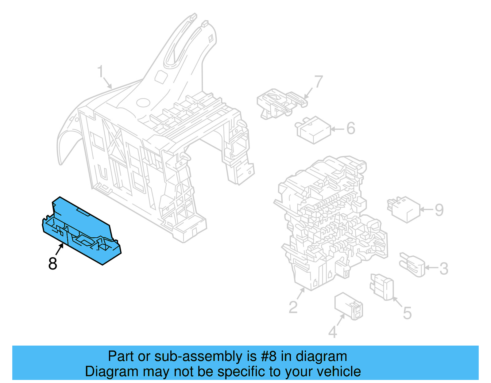 Relay Plate 5Q0-937-503-F - View 51