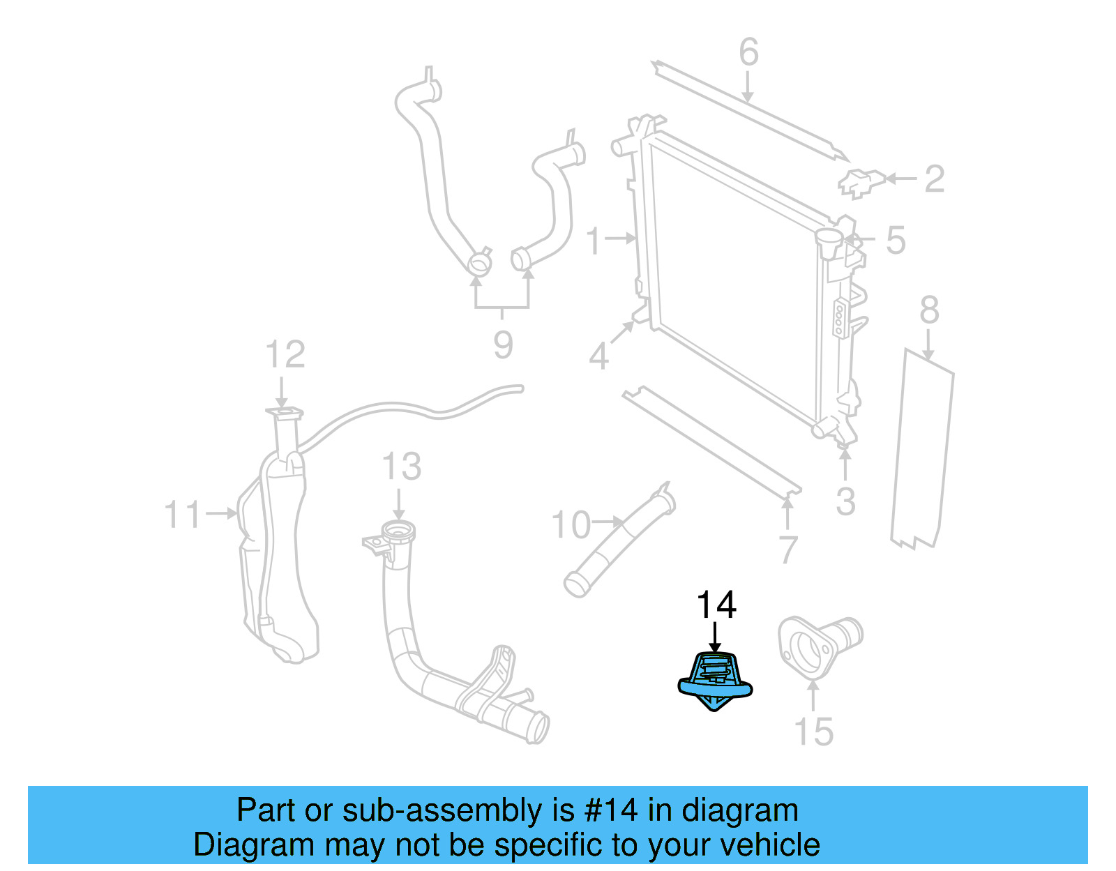 Thermostat 7B0-121-113-A - View 4
