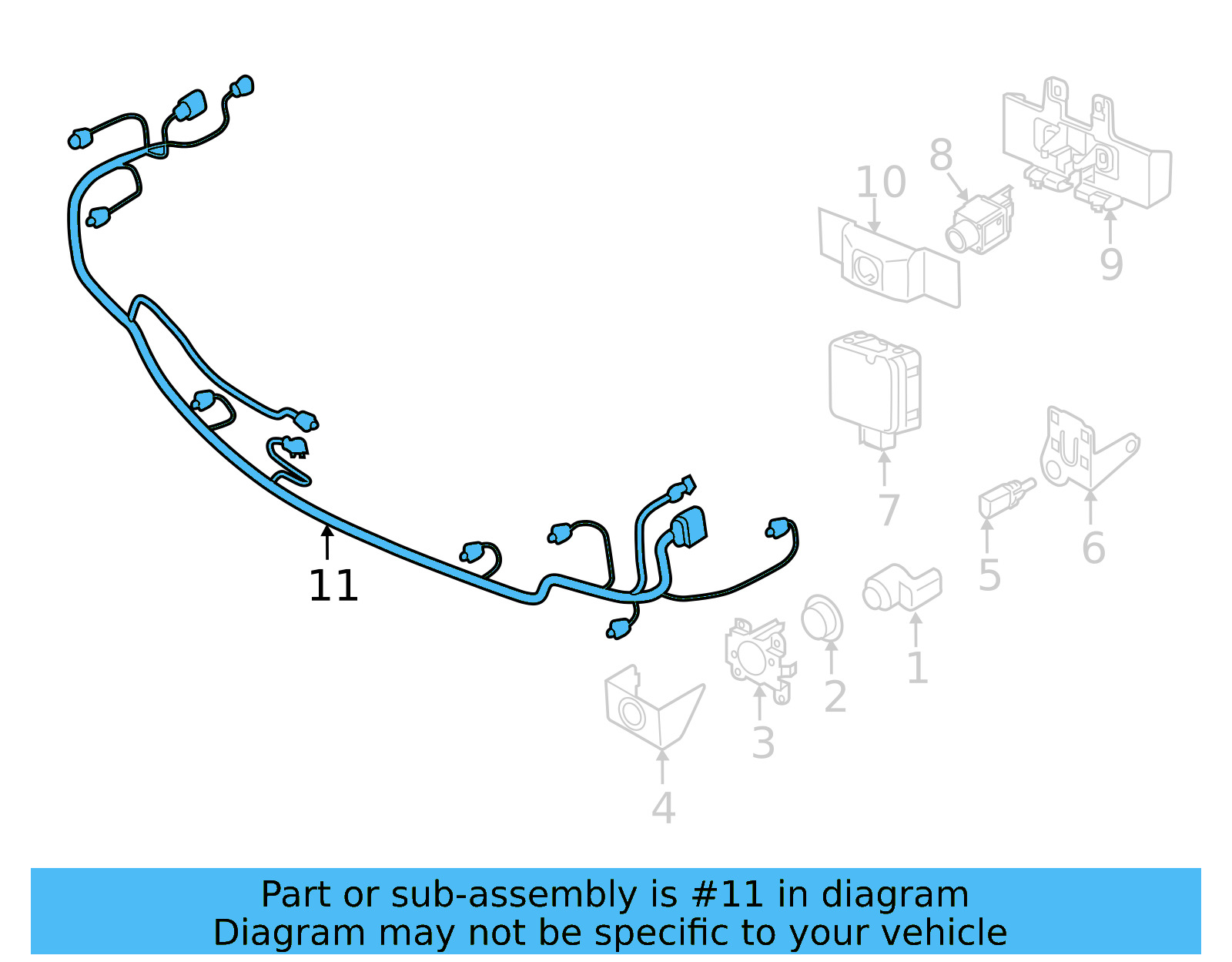 Harness 3G8-971-095-BL - View 5