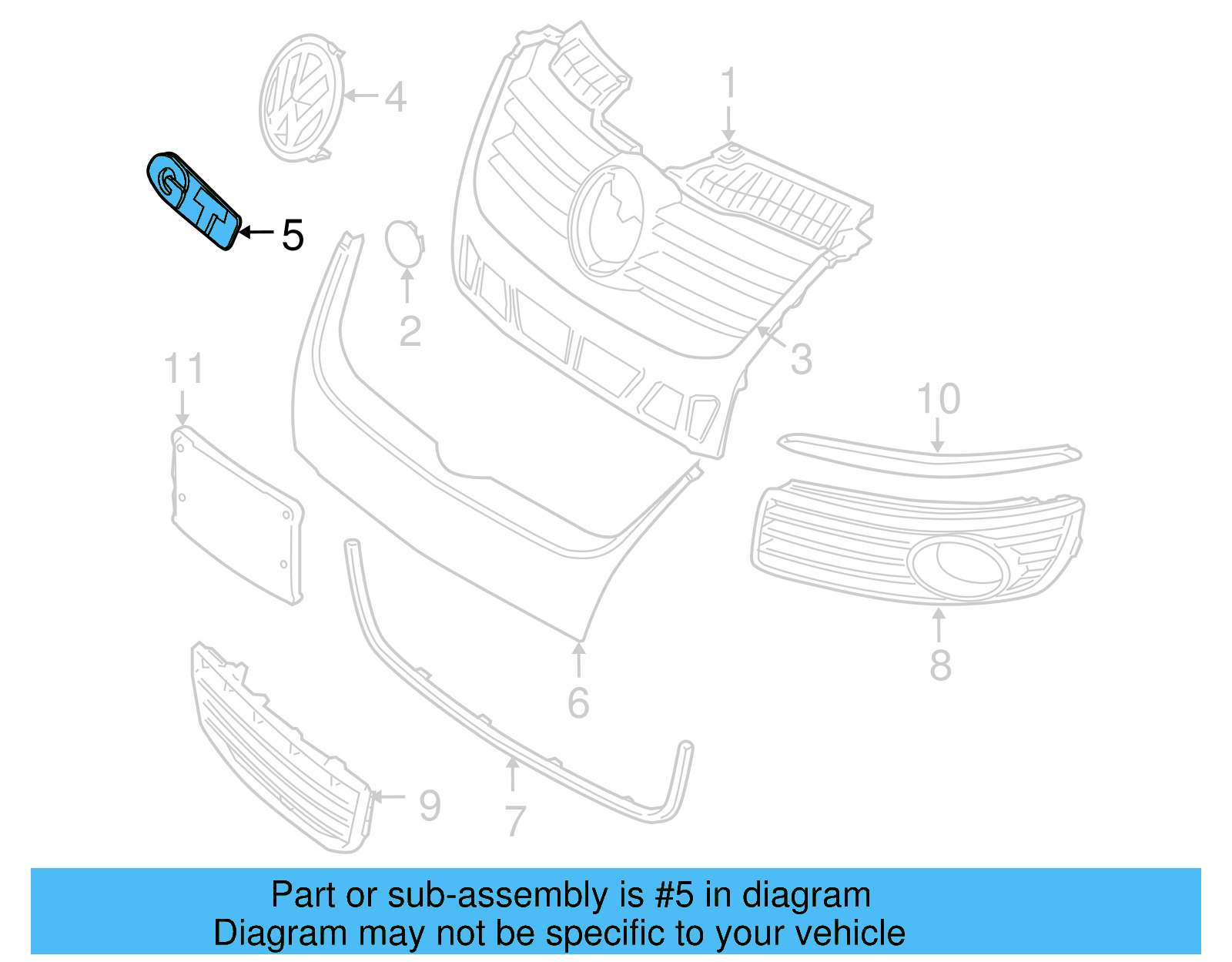 Nameplate 1K5-853-679-A-FXC - View 7