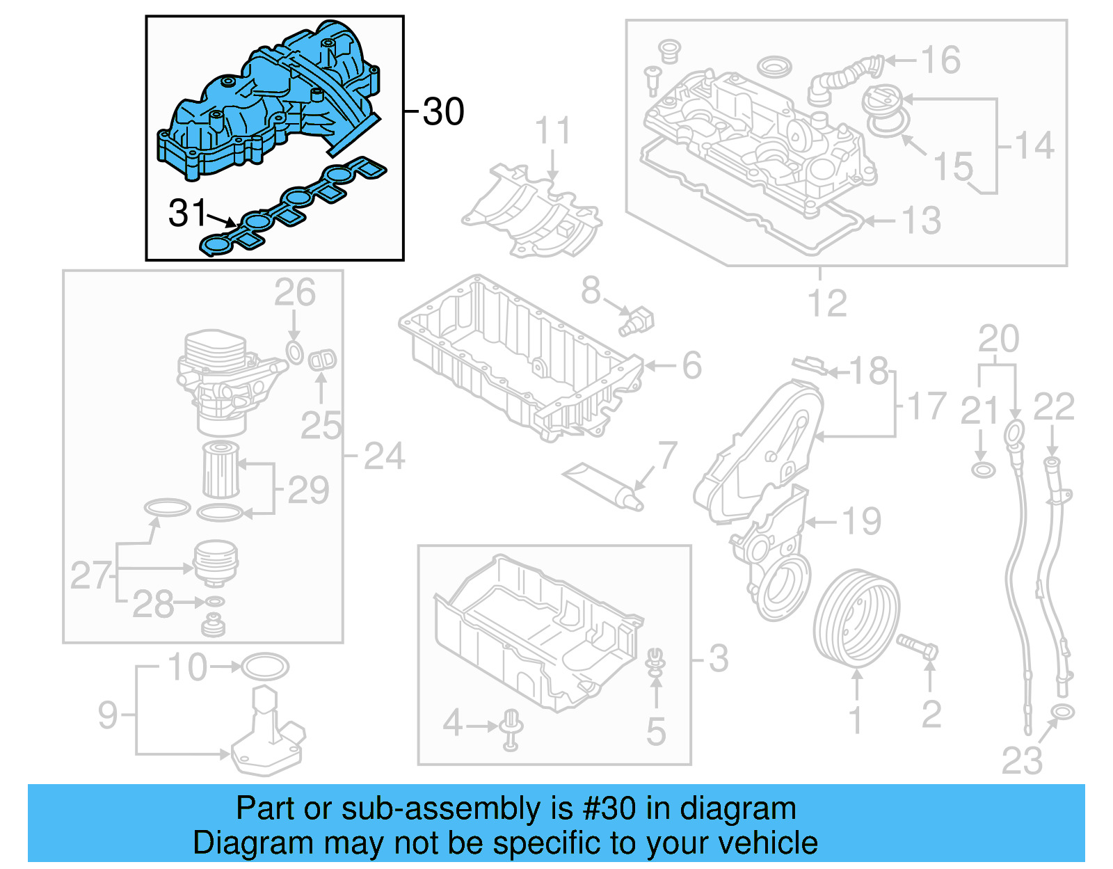 Intake Manifold 04L-129-711-AC - View 5
