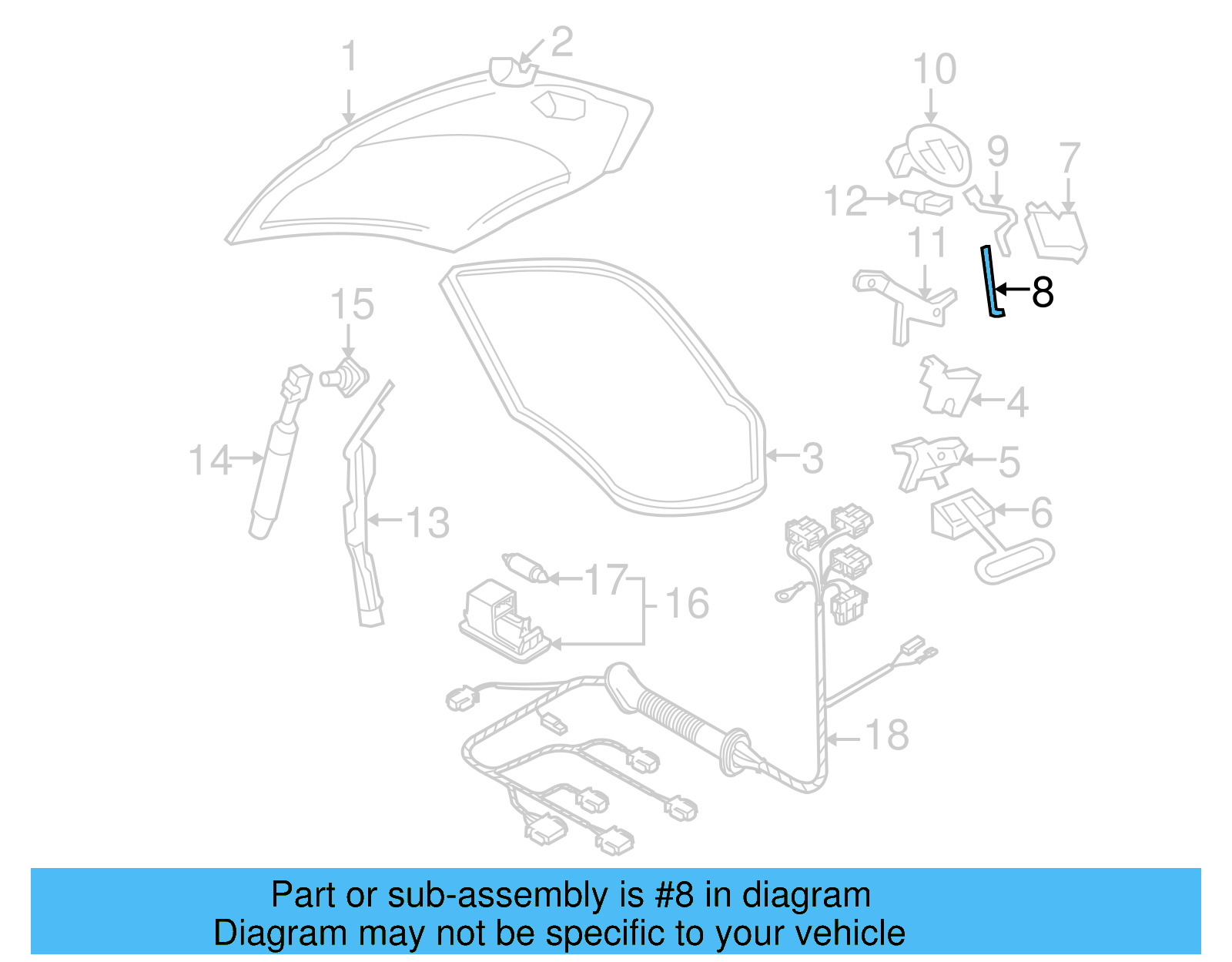 Lock Rod 1C0-827-425-J - View 8