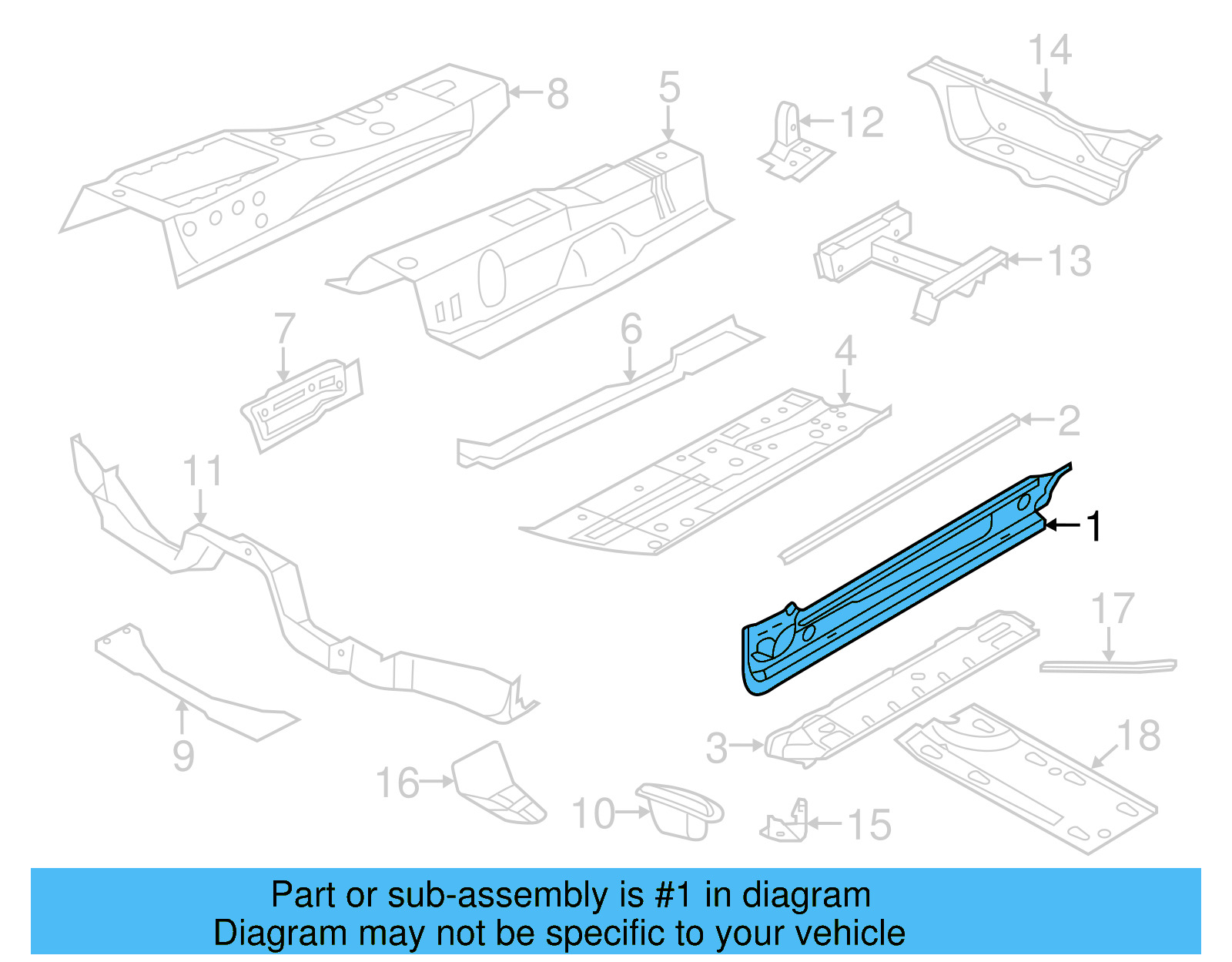 Sill 5C3-801-251-A - View 2