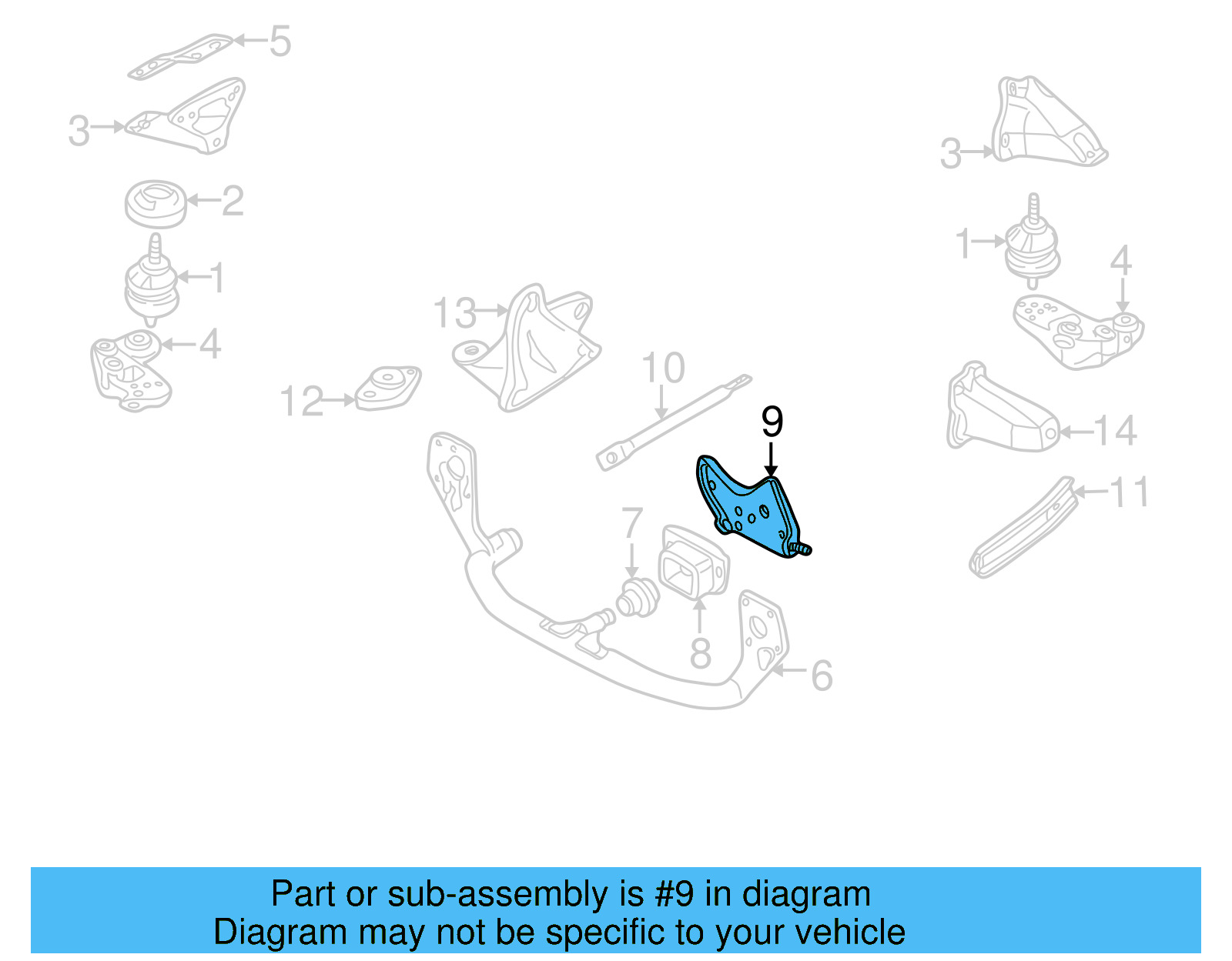 Stop Plate 8D0-199-225-H - View 6