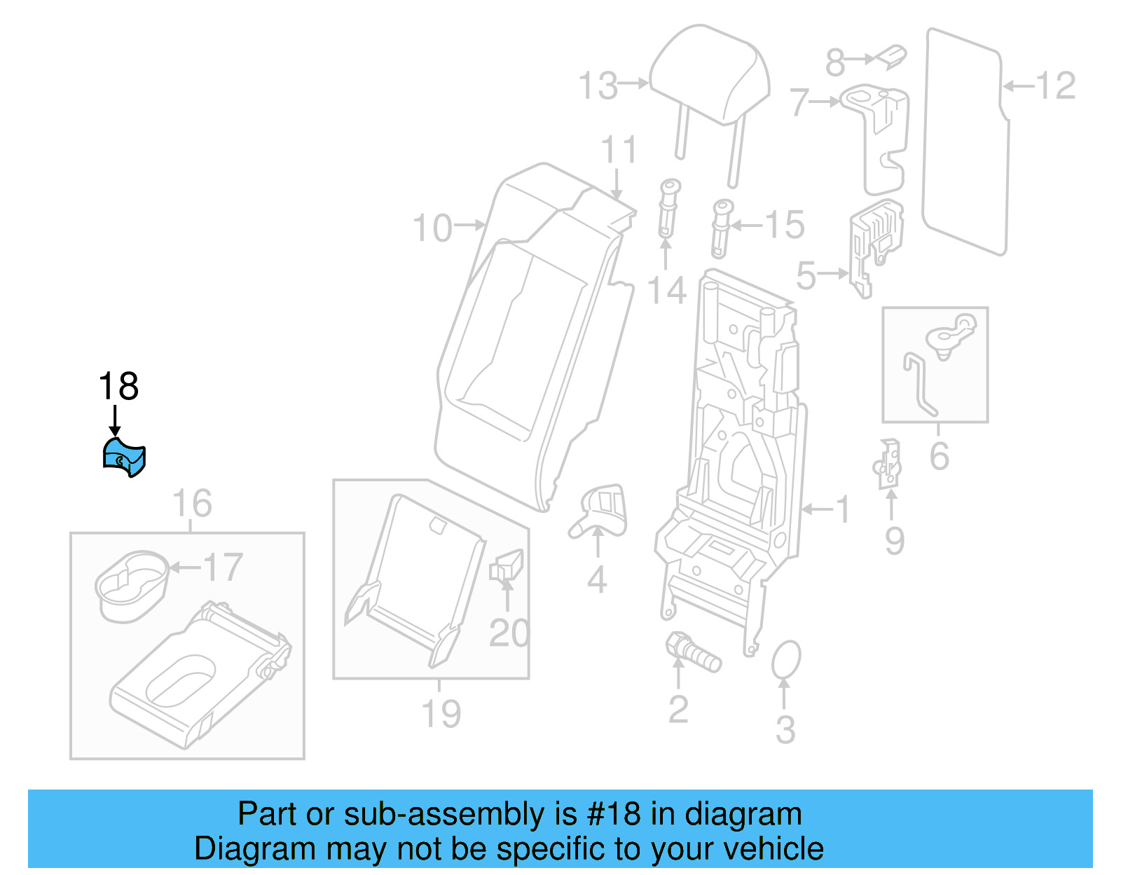 Cup Holder Insert 7P6-885-224-82V - View 5