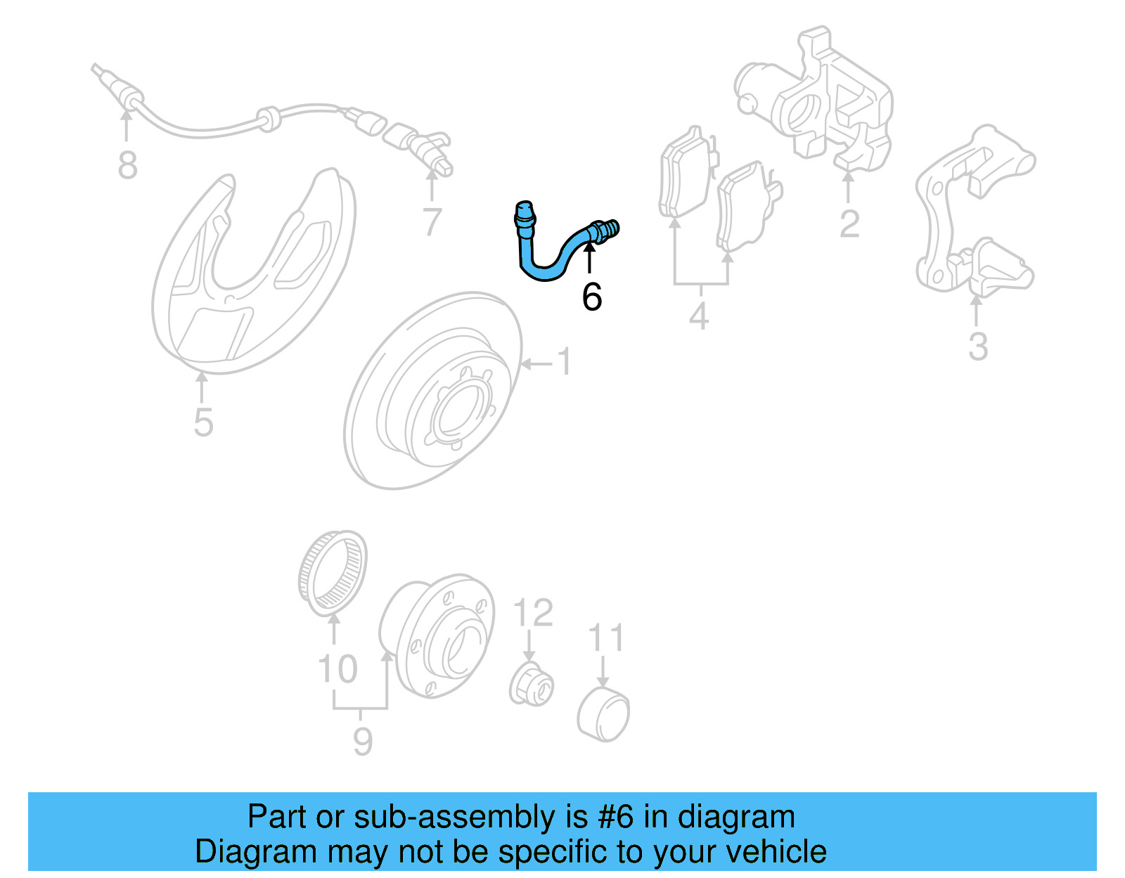 Brake Hose 6Q0-611-775-B - View 15