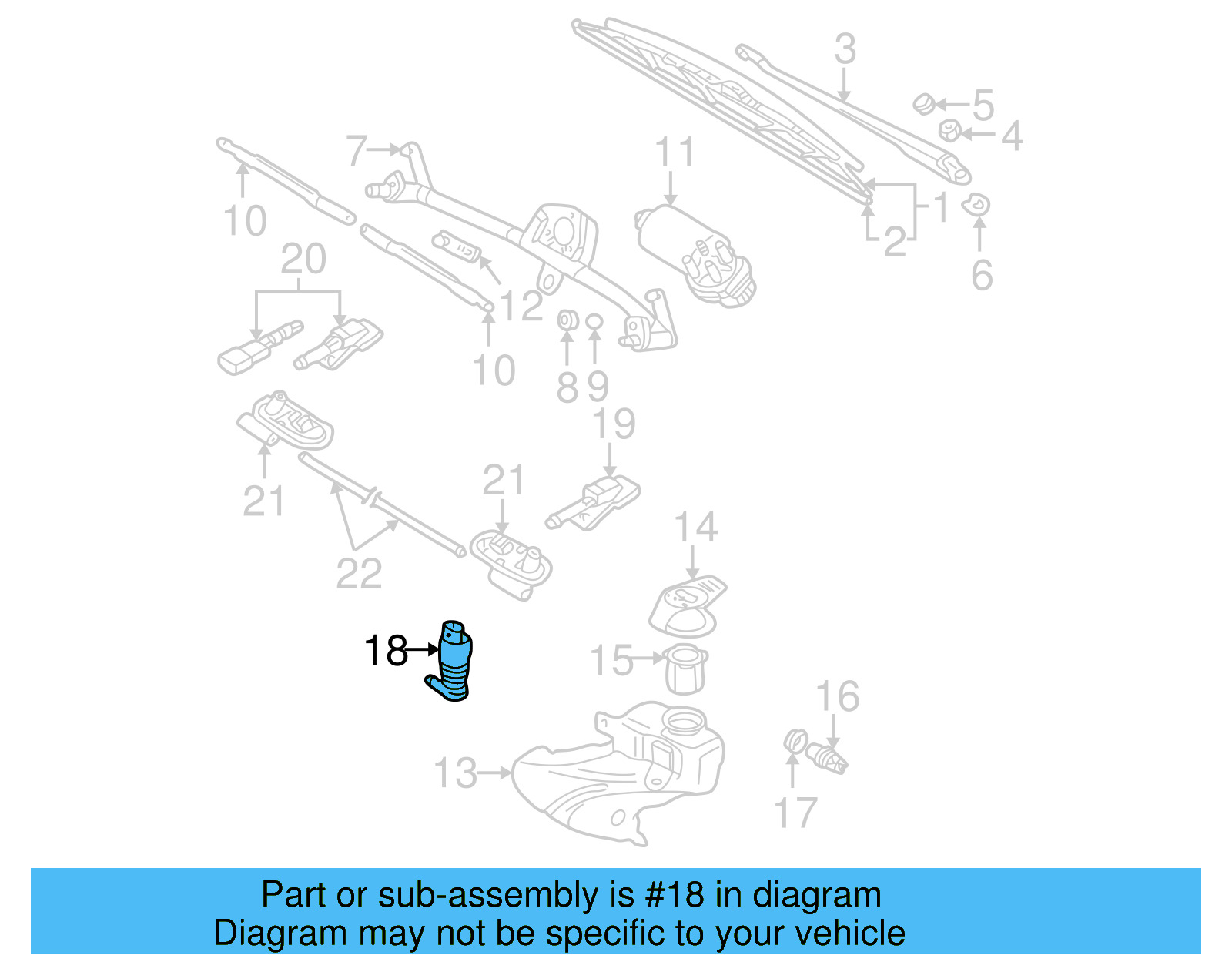 Washer Pump 1J6-955-651 - View 4