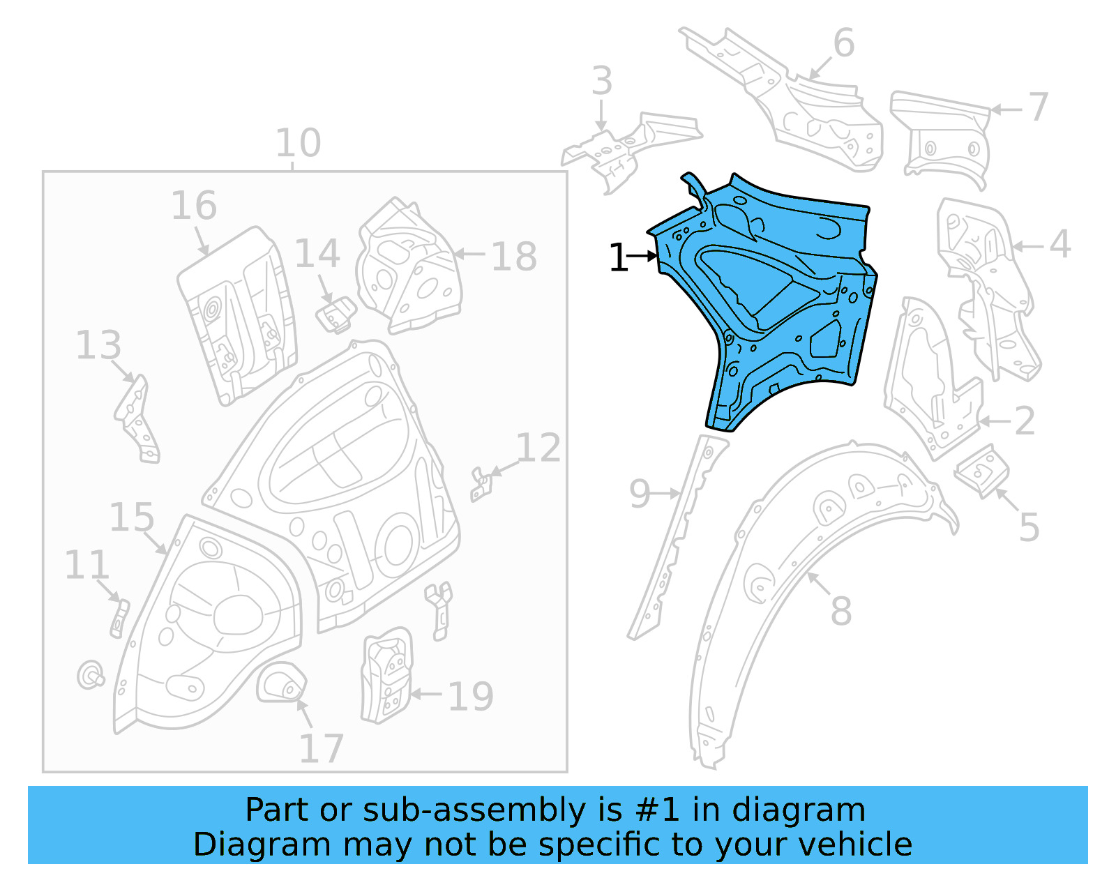 Inner Panel 11A-809-405 - View 4
