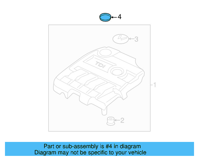 Engine Cover Seal 03L-133-287