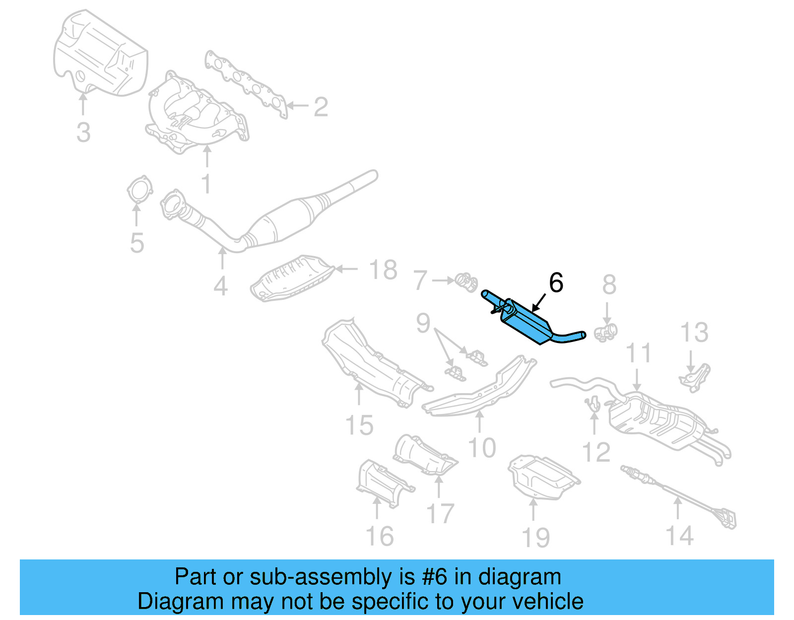 Exhaust Muffler 1J0-253-209-P - View 15