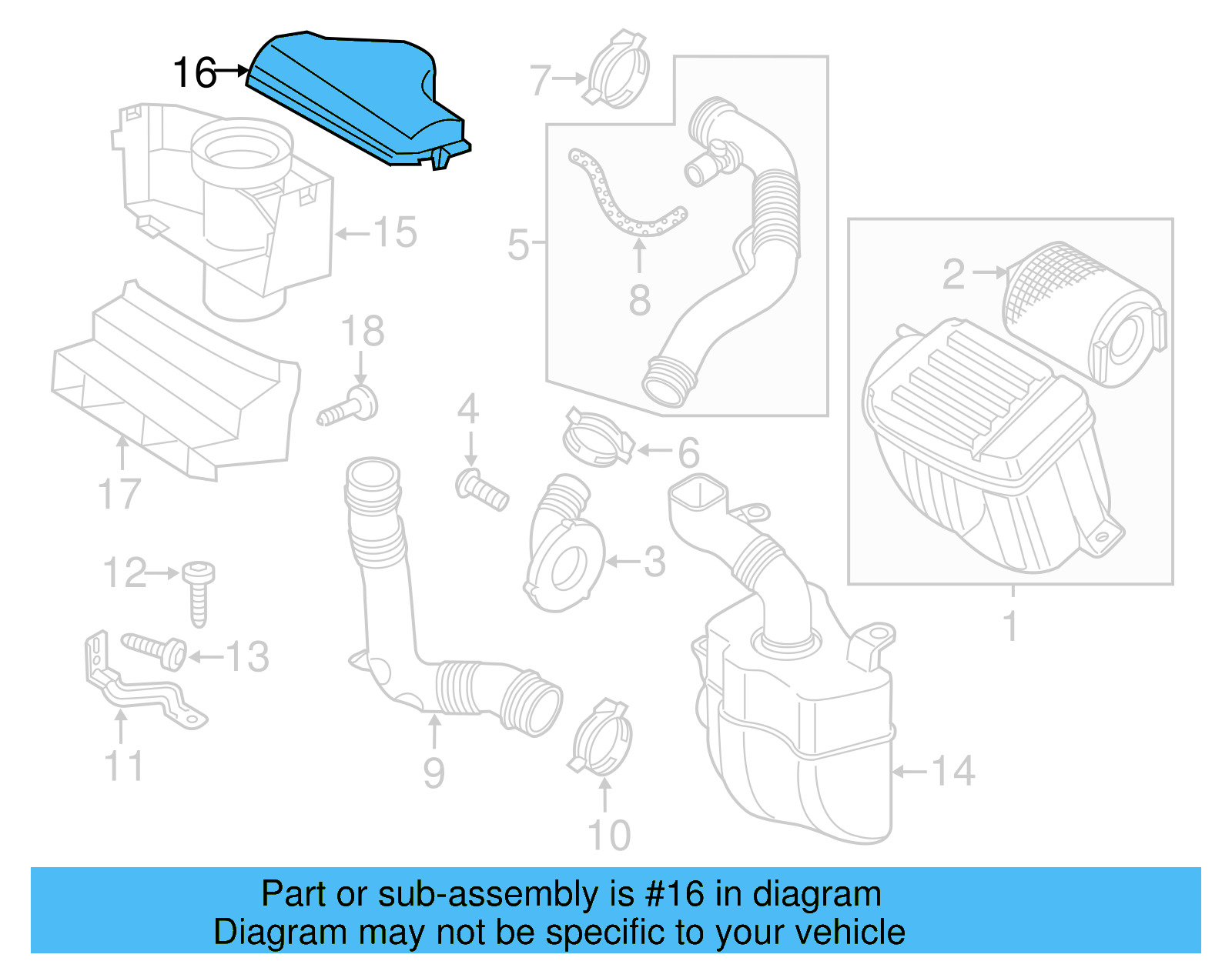 Inlet Cover 1K0-805-965-D-9B9 - View 3