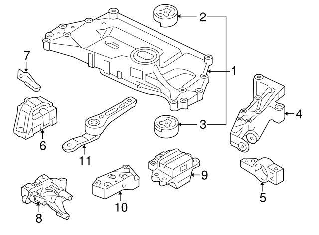 Support Bracket 06J-199-207-P - View 7