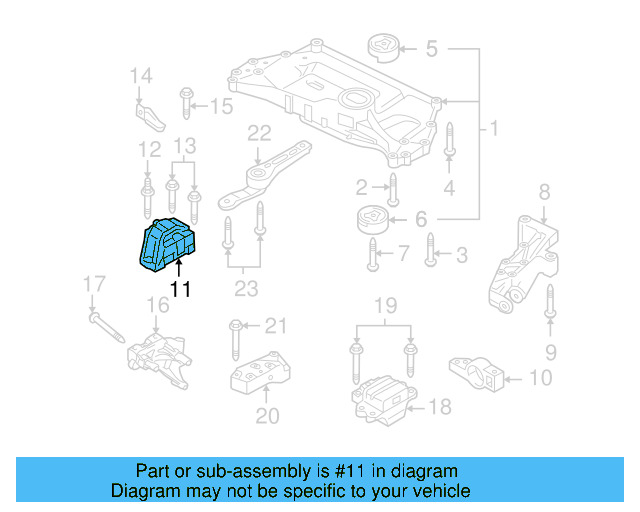 Motor Mount 1K0-199-262-CN - View 10