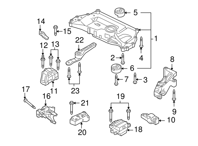 Engine Cradle Mount Bolt N-105-580-02 - View 93