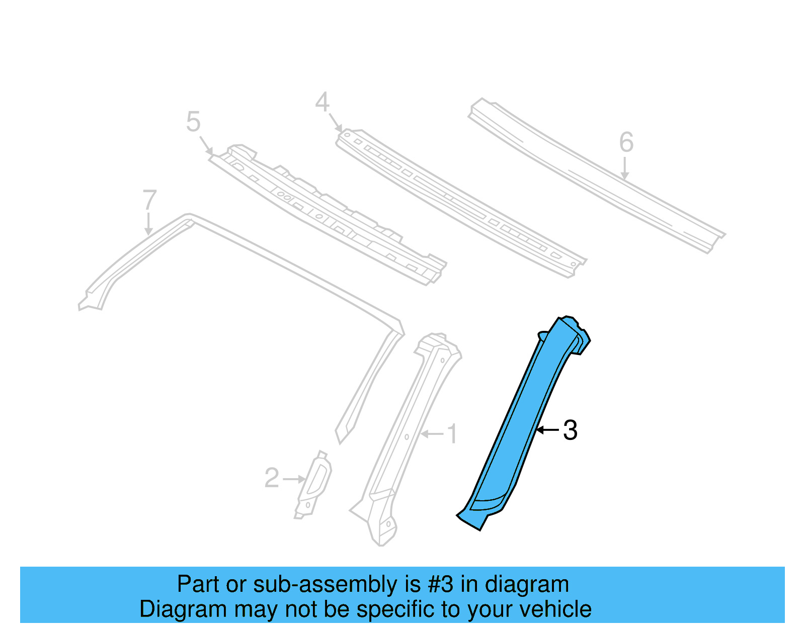 Outer Pillar 5C3-810-150-B - View 4