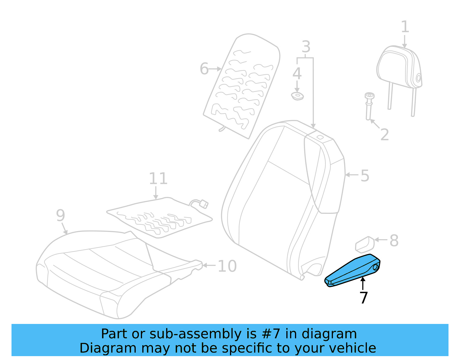 Armrest 10A-881-081-B-VYK - View 4