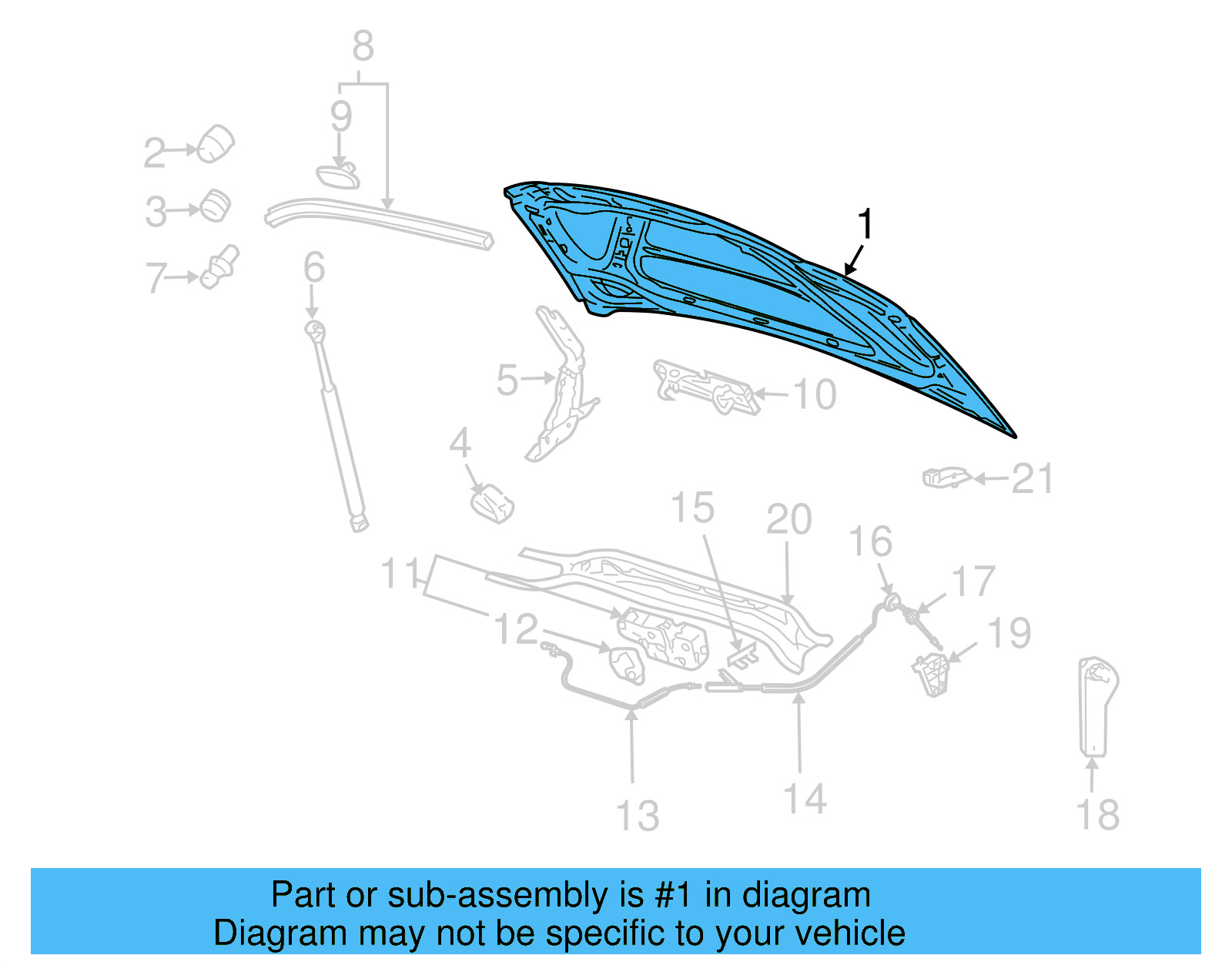 Hood 1Q0-823-031-J - View 4