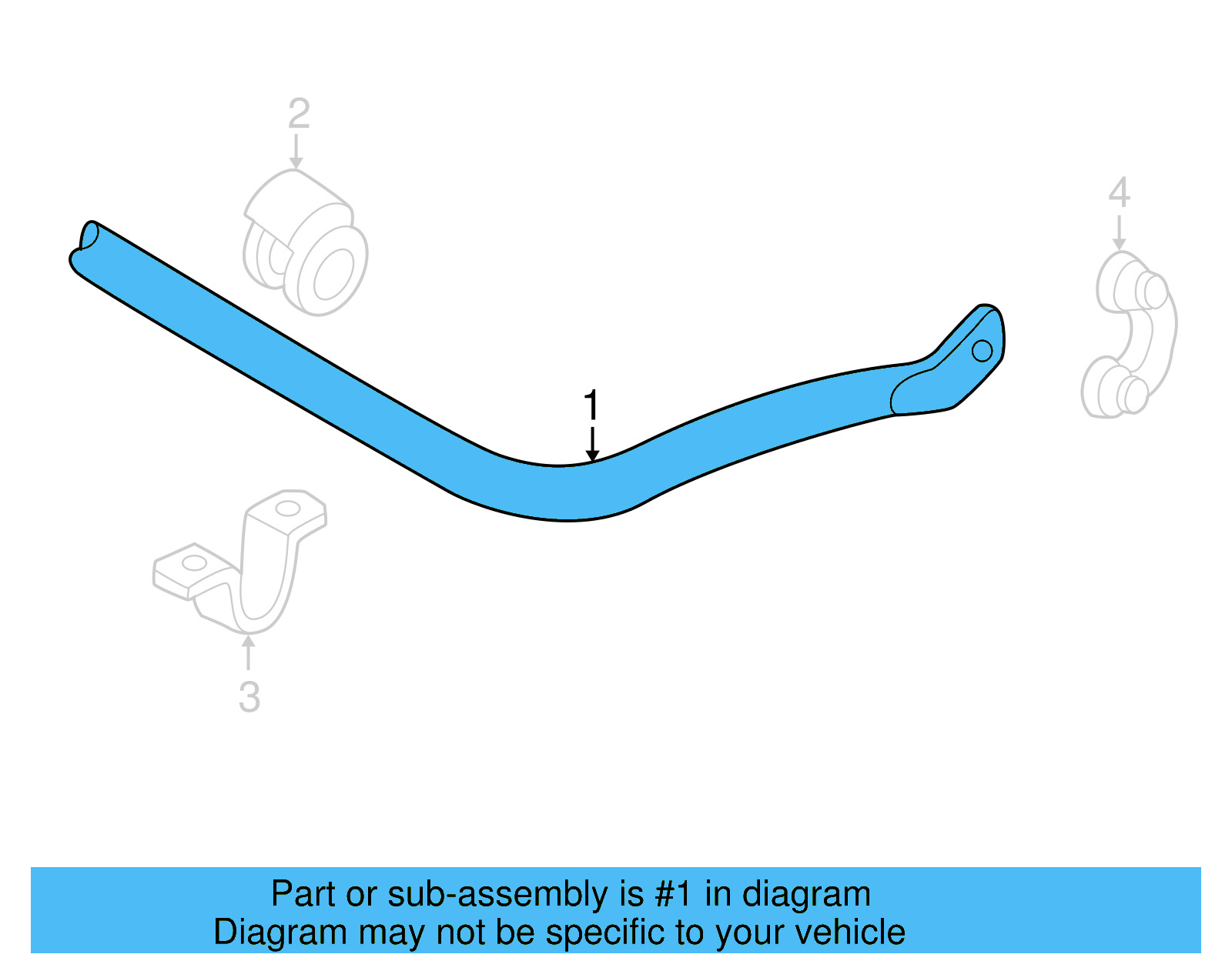 Stabilizer Bar 8D0-411-309-K - View 4