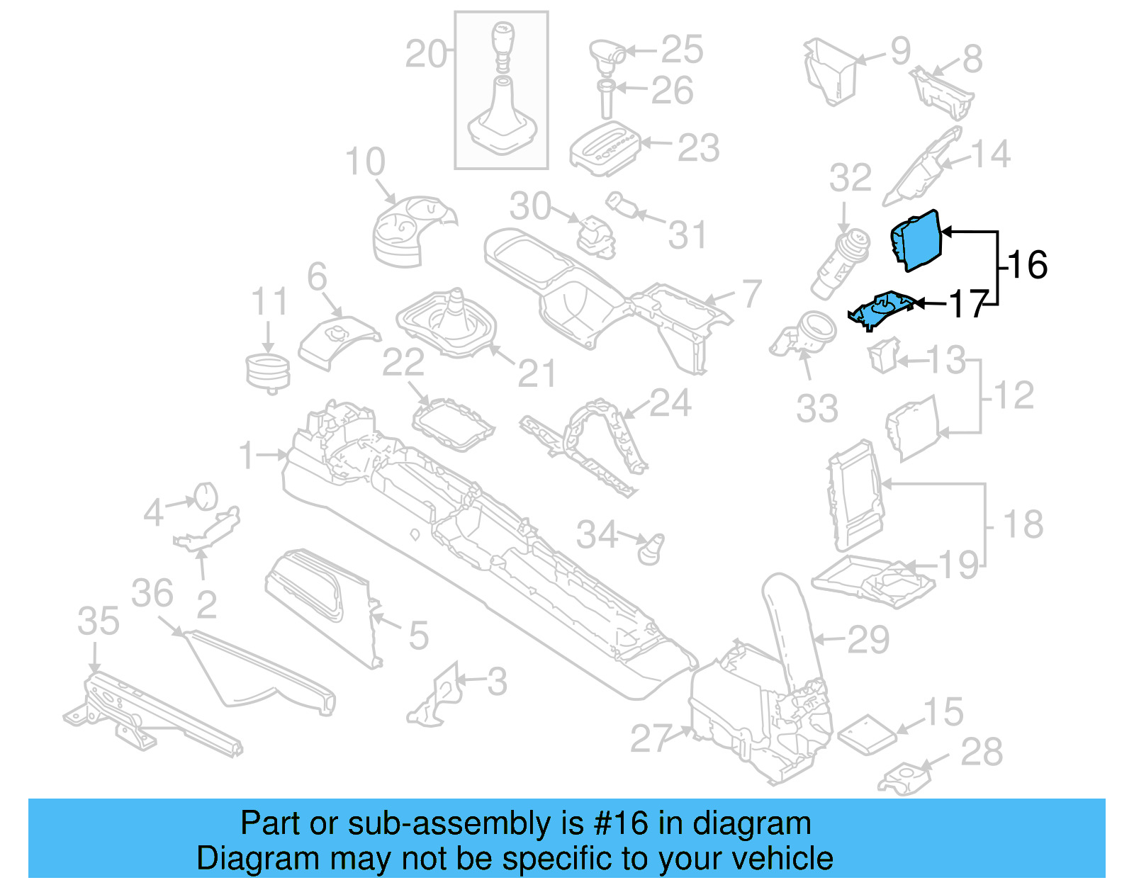 Storage Tray 1C0-857-301-J-3SG