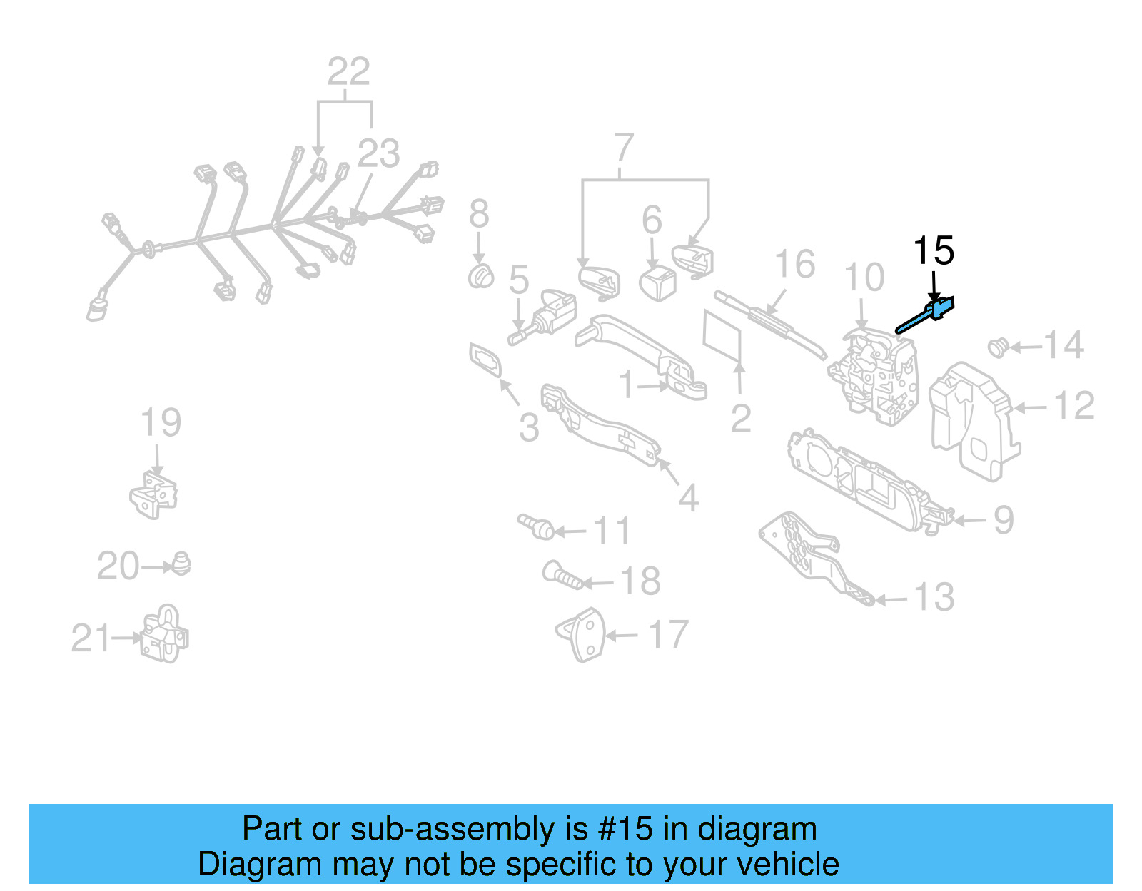 Lock Cable 7L0-837-069 - View 2