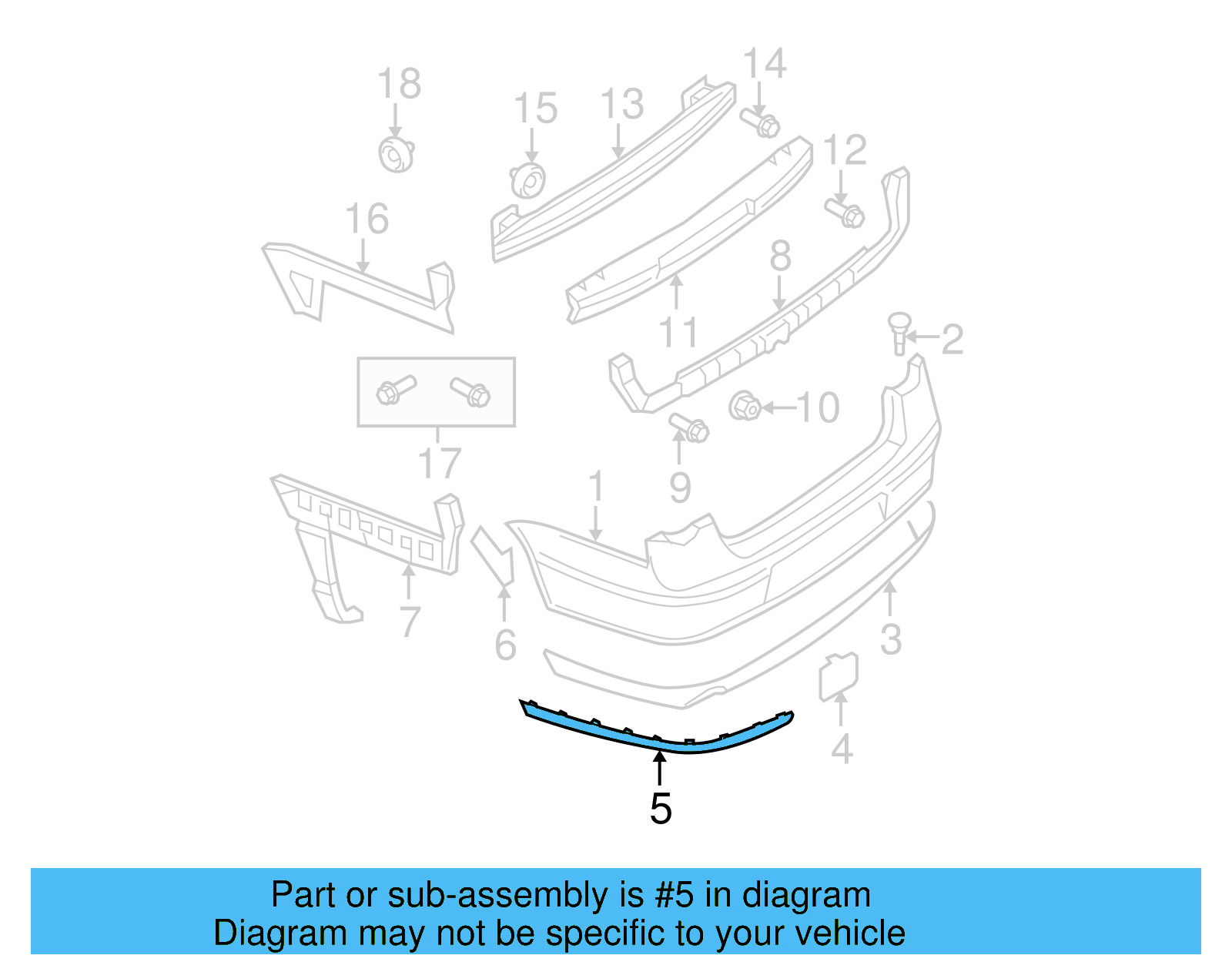 Cover Molding 3C5-807-459-B-2ZZ - View 5